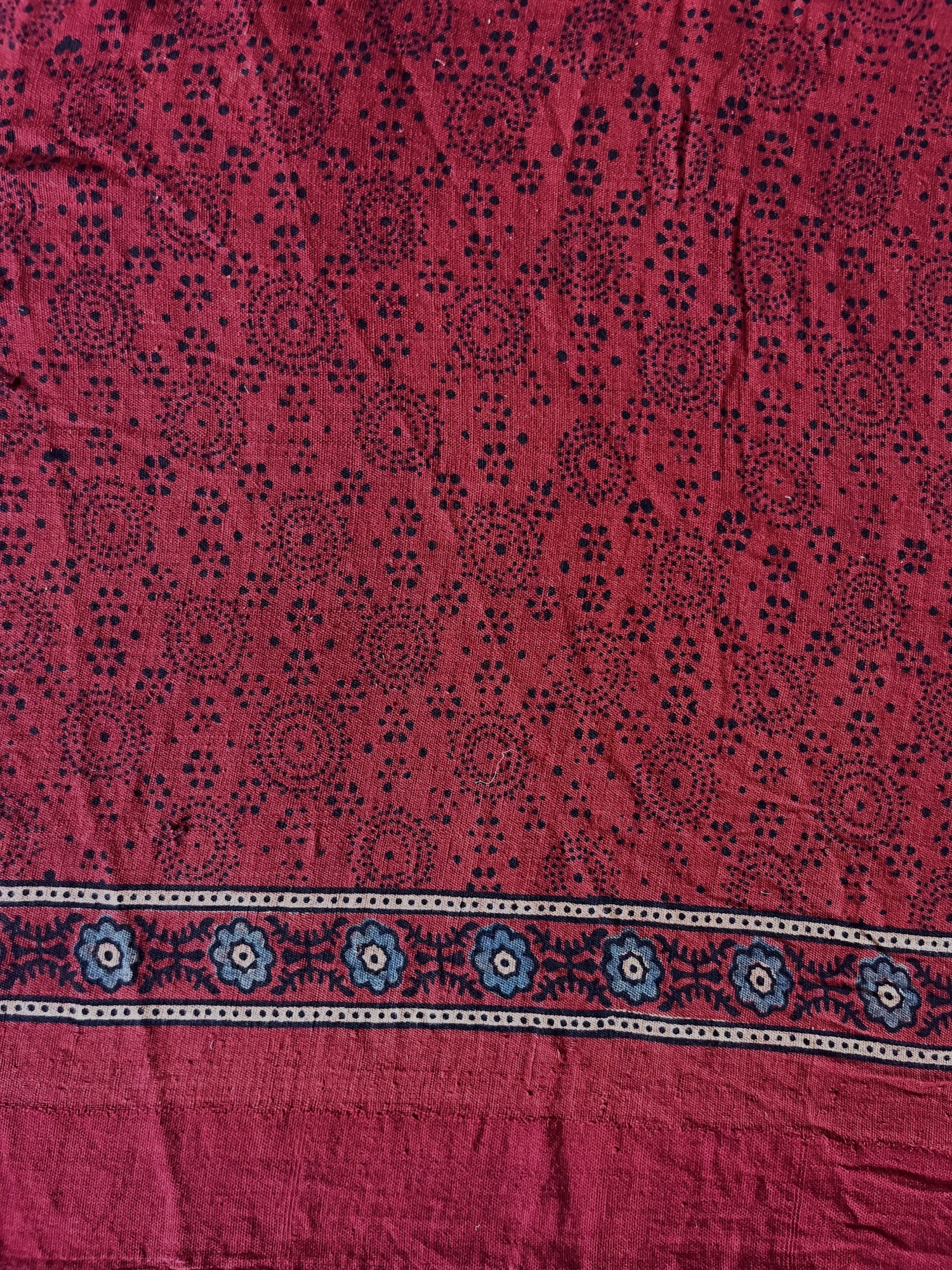 Ponduru handloom Ajrakh saree