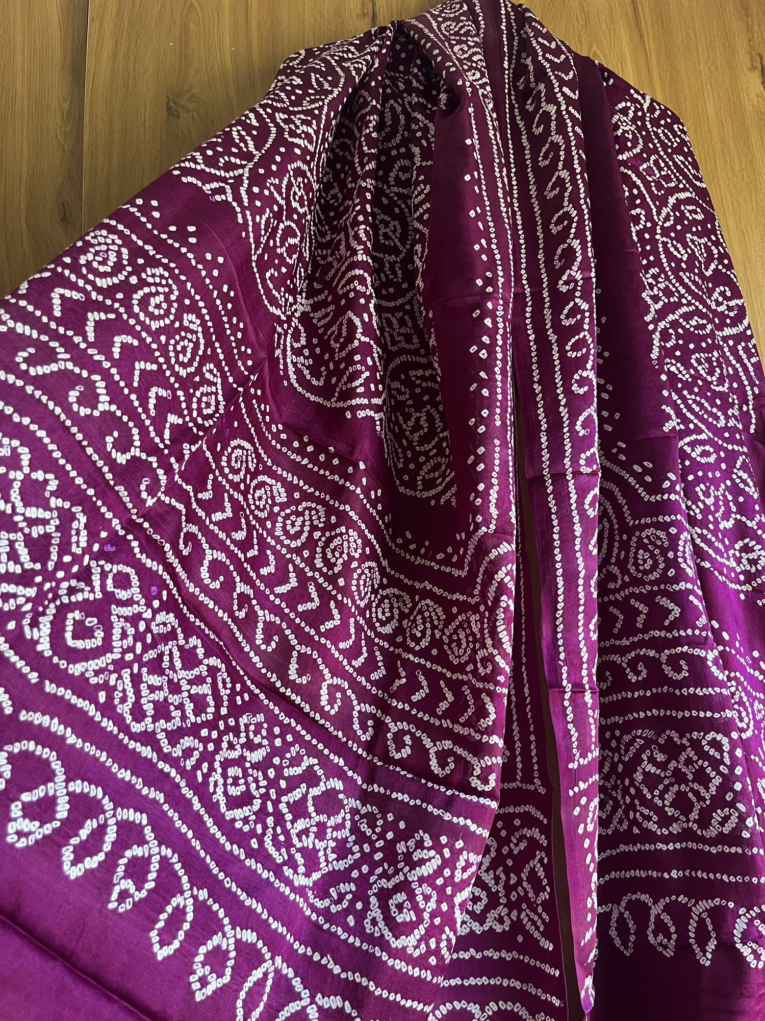 Gajji silk Bandhani dupatta