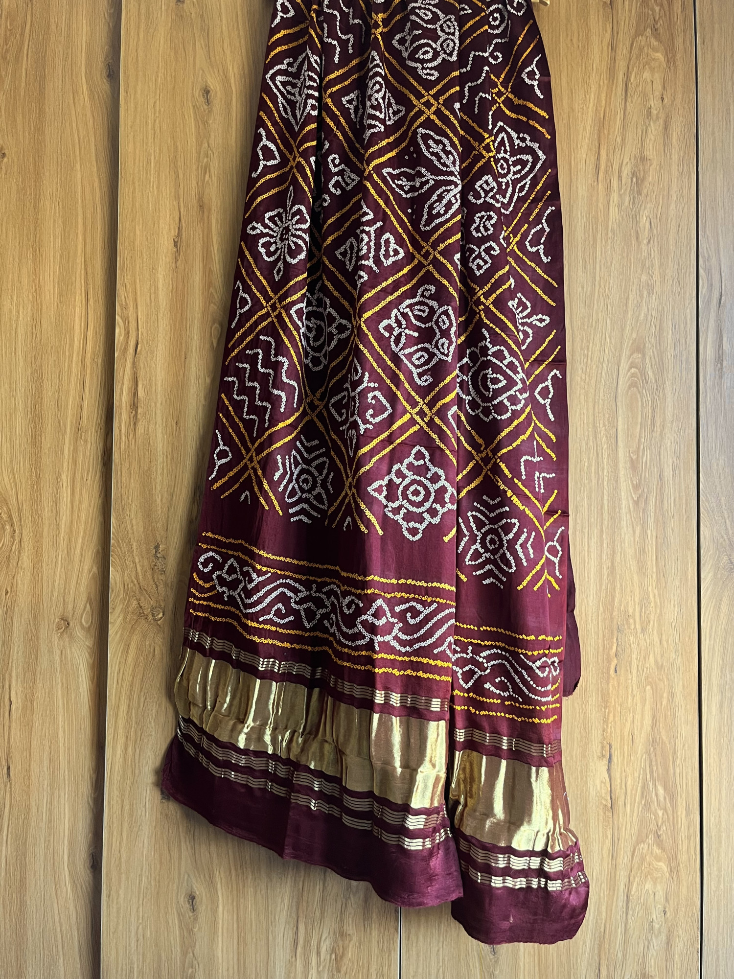 Gajji silk Bandhani dupatta