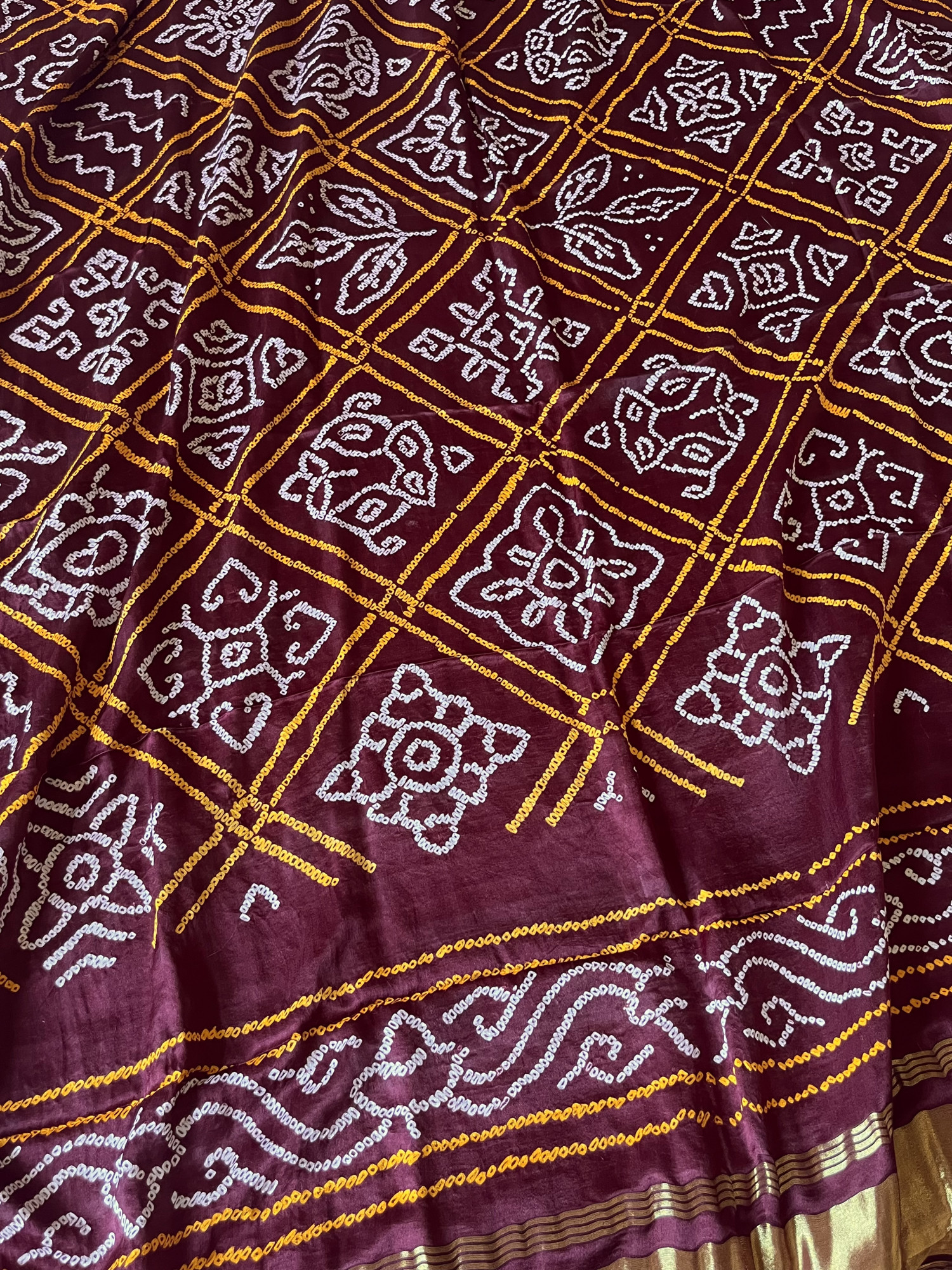 Gajji silk Bandhani dupatta
