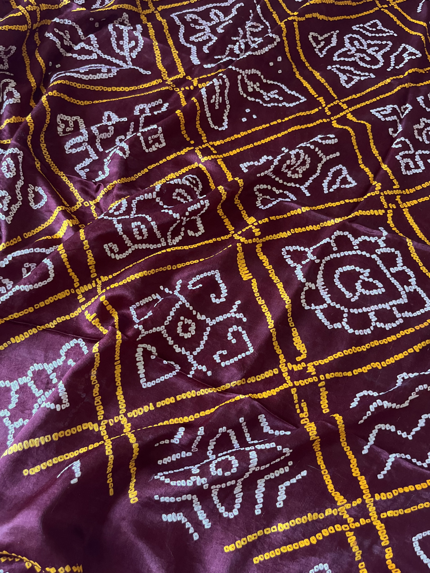 Gajji silk Bandhani dupatta