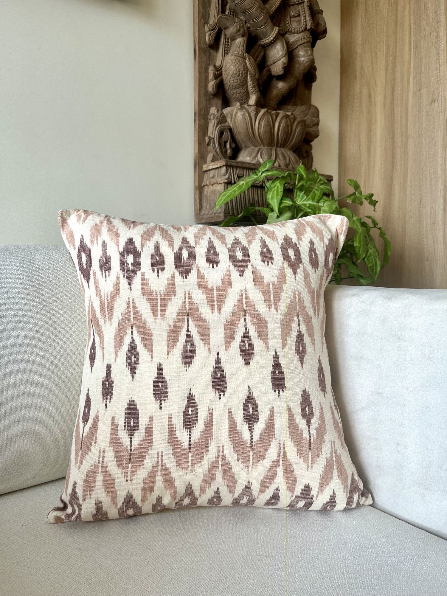 Ikat cushion cover 16 x 16 inches