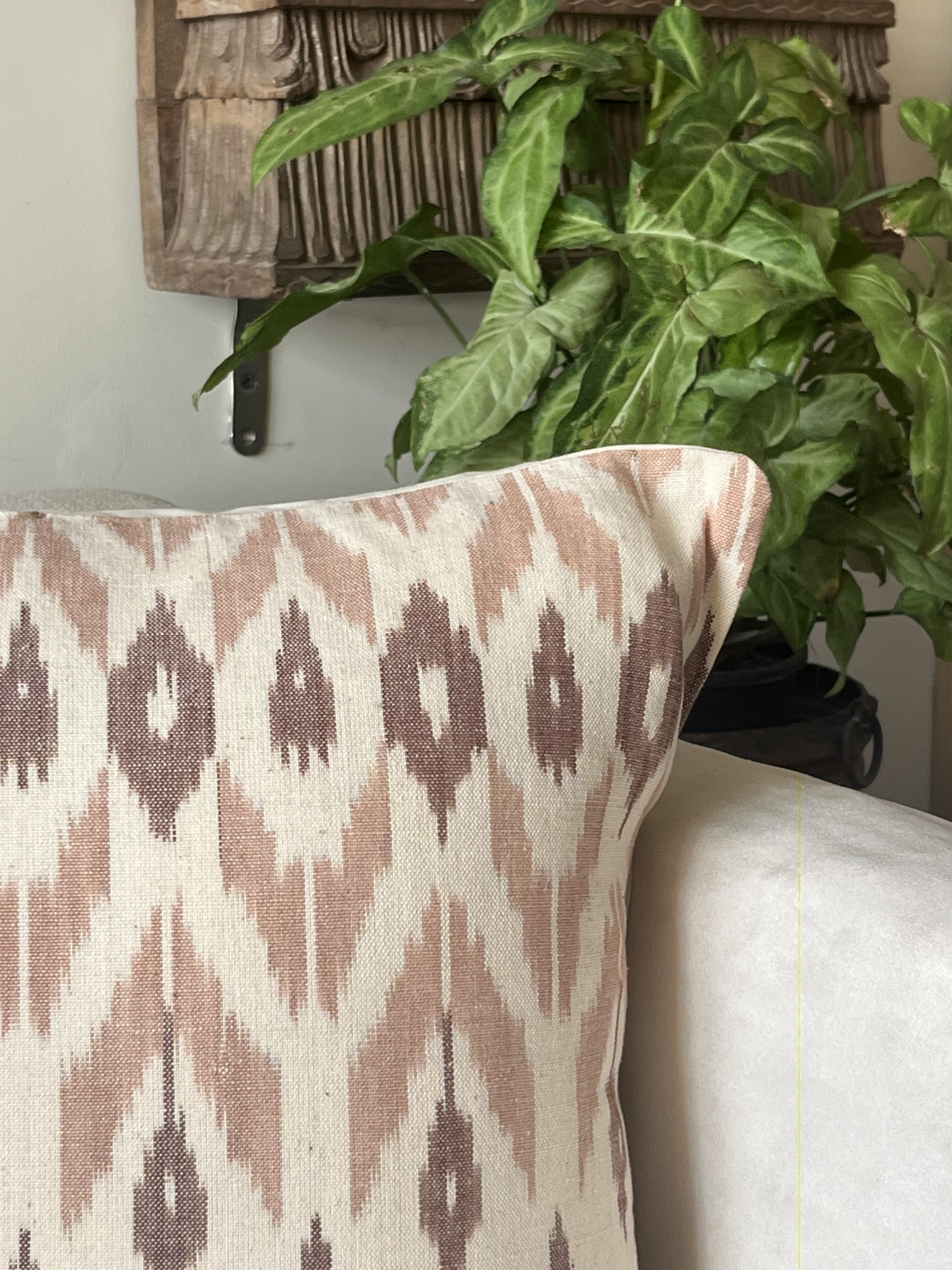 Ikat cushion cover 16 x 16 inches