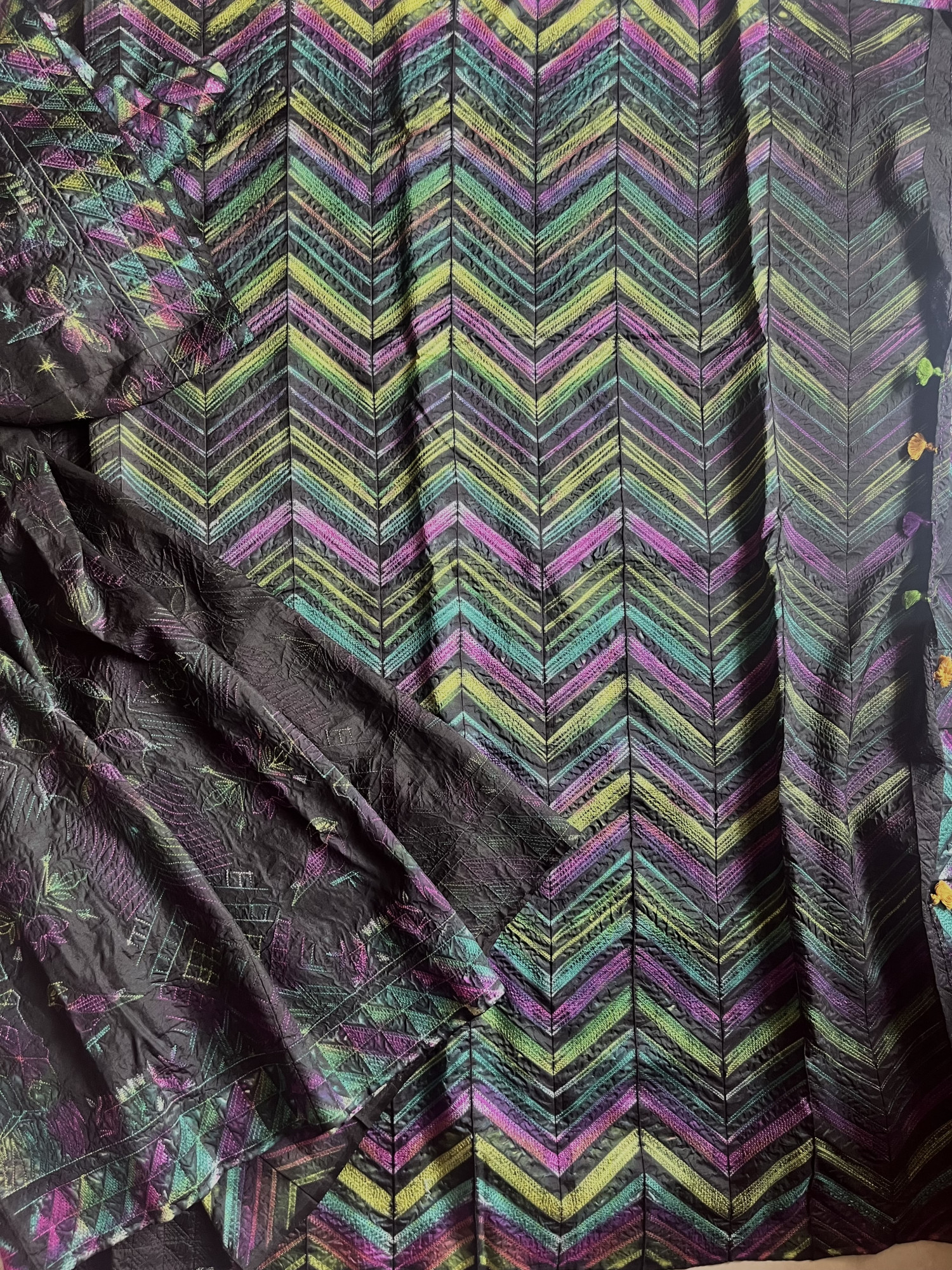 Nui Shibori Mulberry silk saree