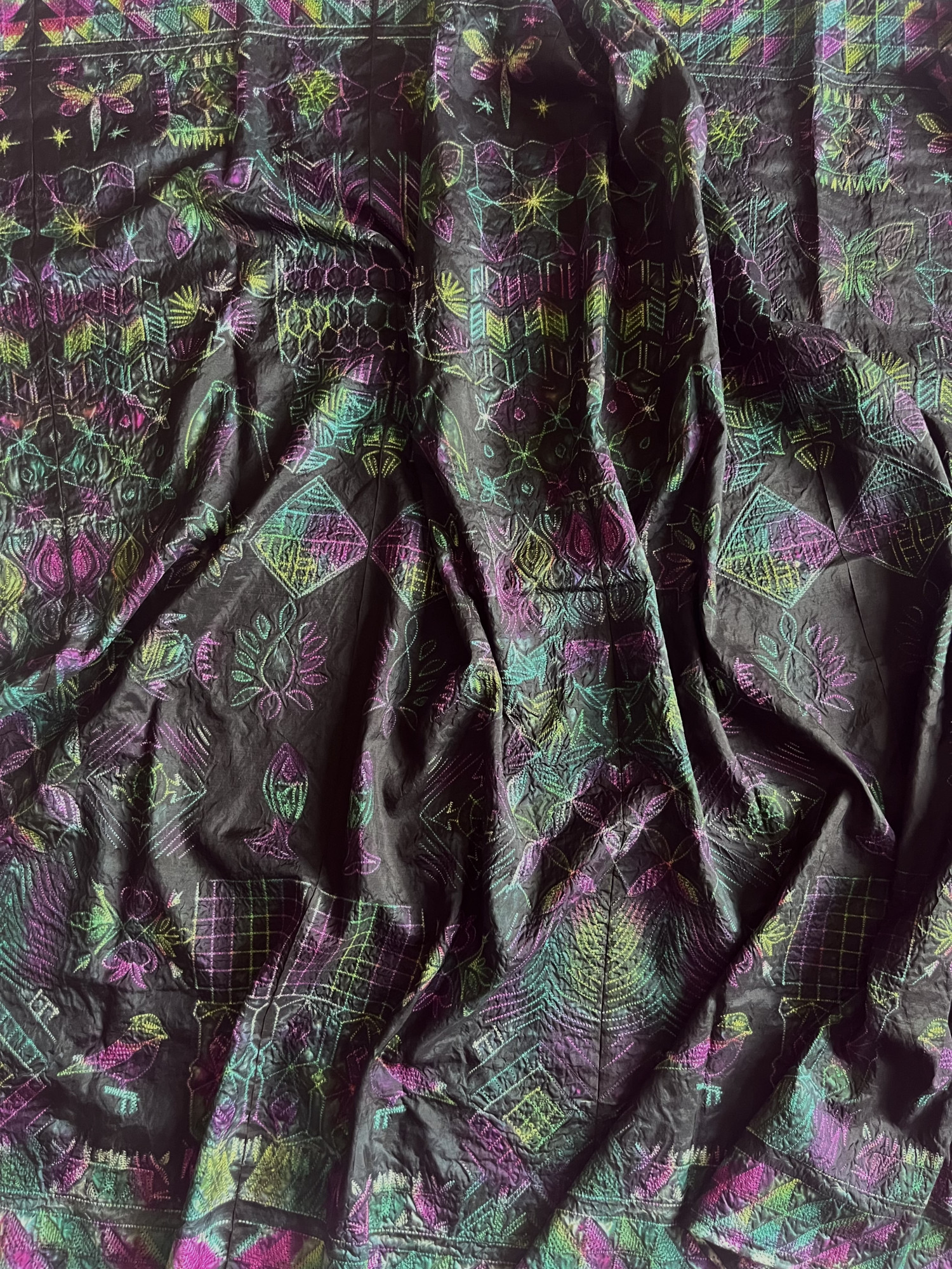 Nui Shibori Mulberry silk saree