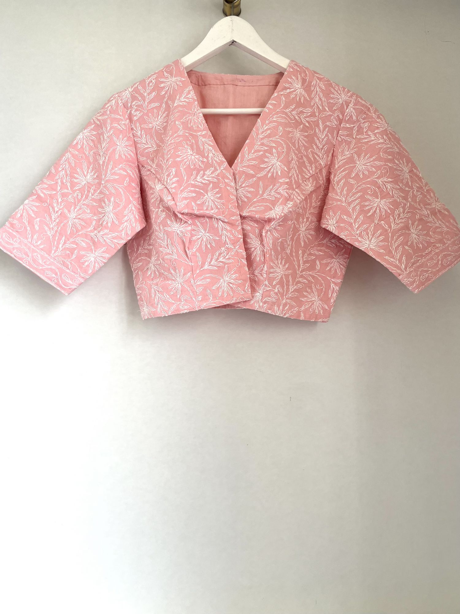 Chikankari saree blouse LXL