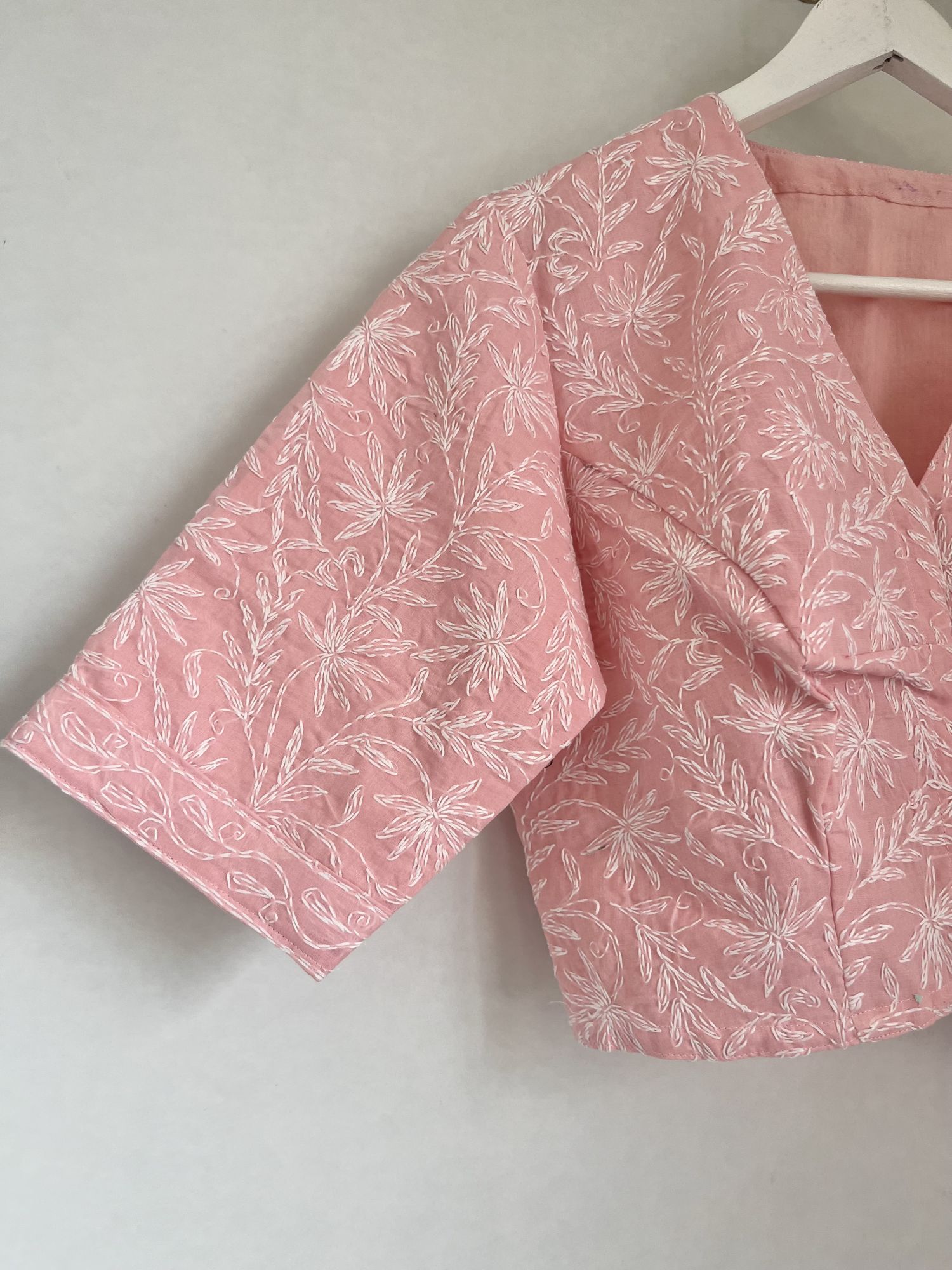 Chikankari saree blouse LXL