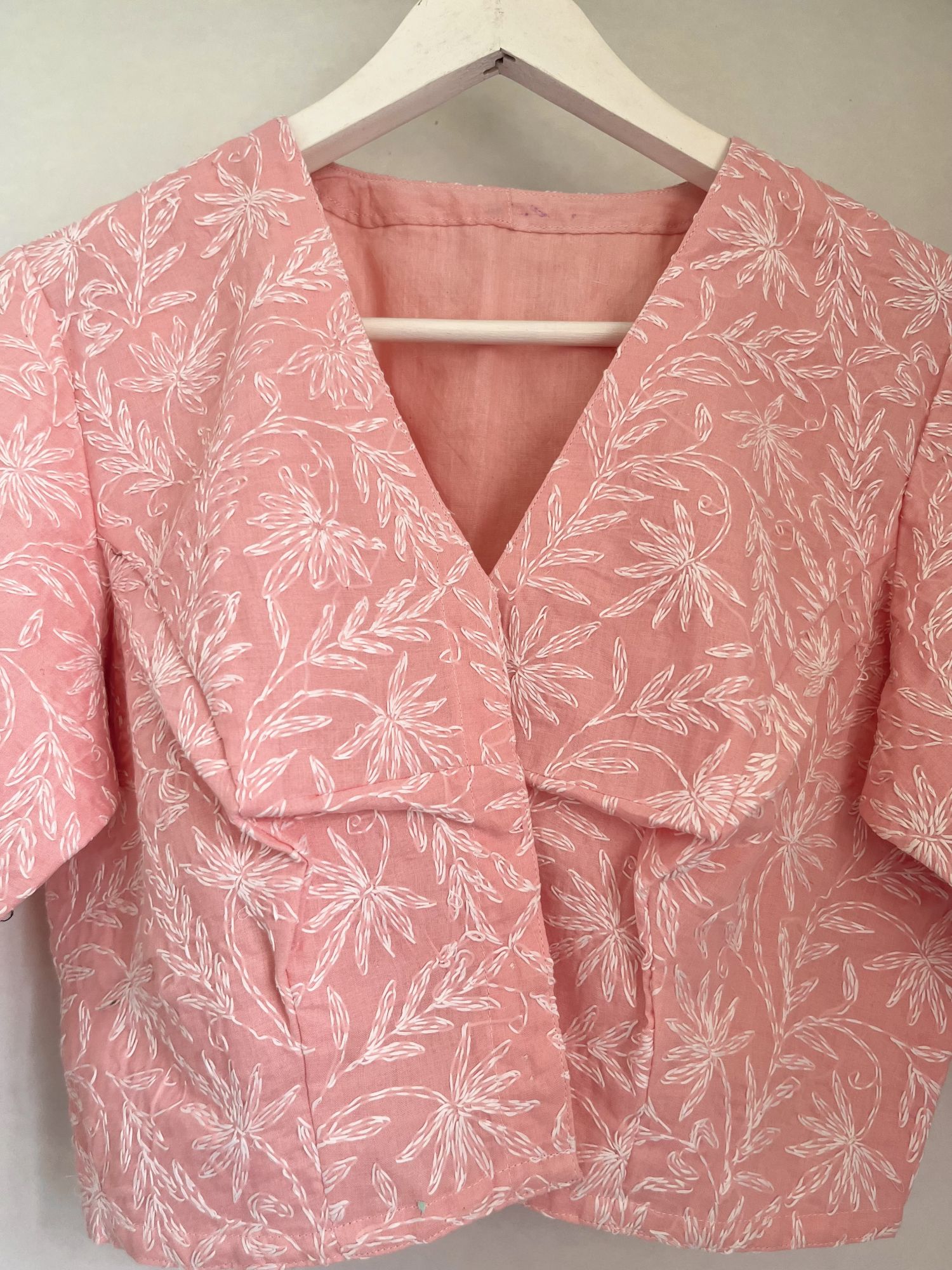 Chikankari saree blouse LXL