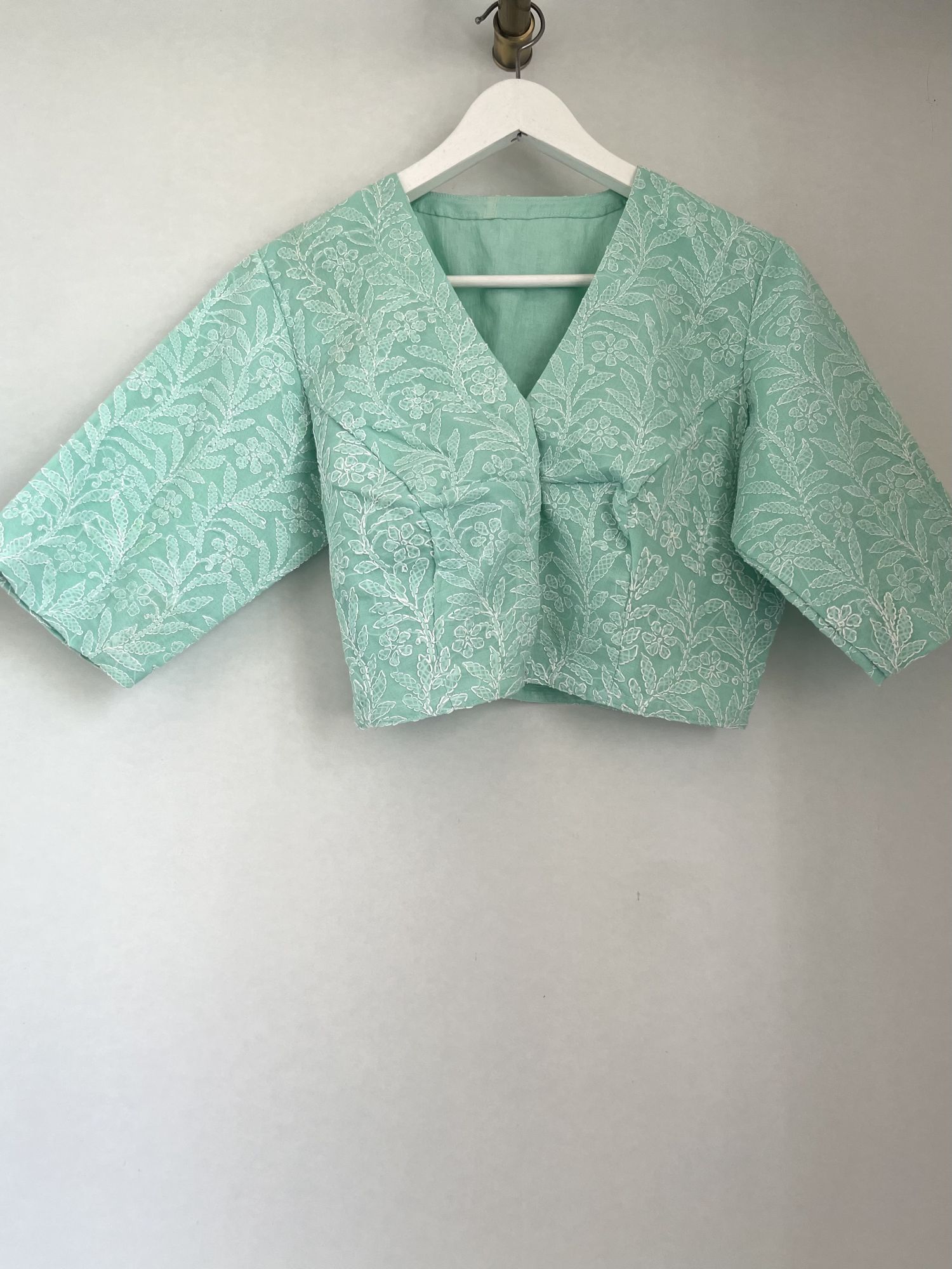 Chikankari saree blouse LXL