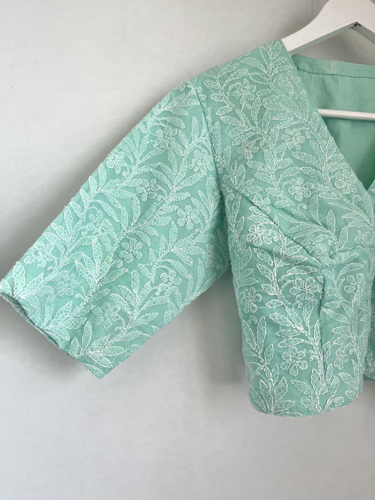 Chikankari saree blouse LXL