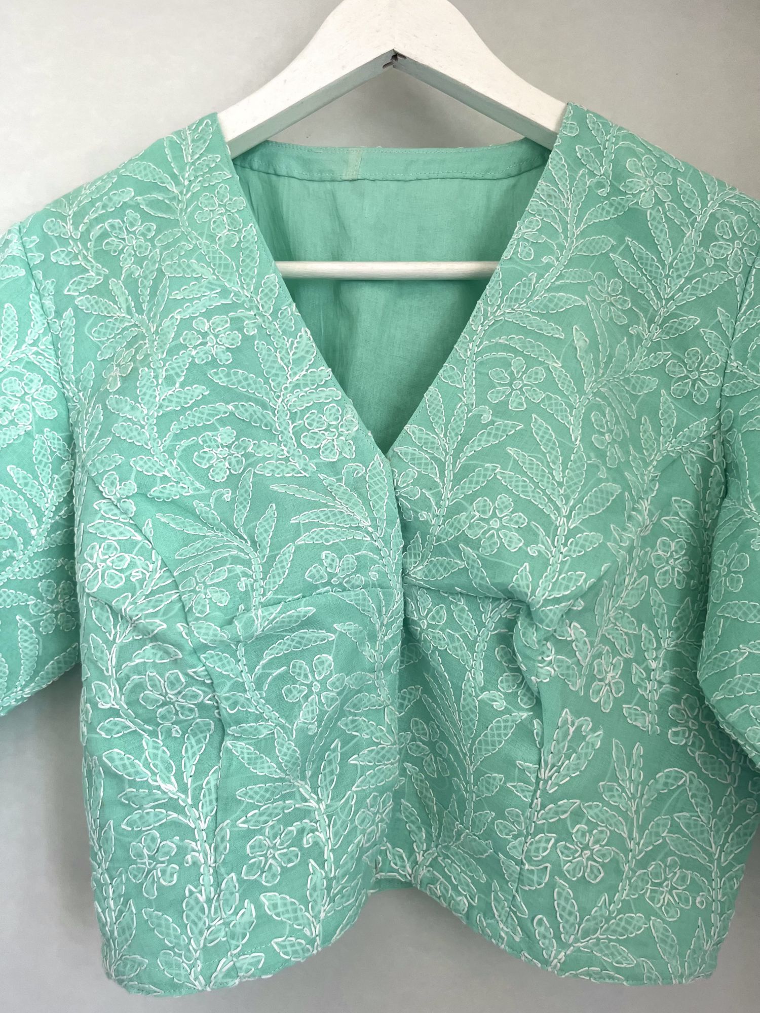 Chikankari saree blouse LXL