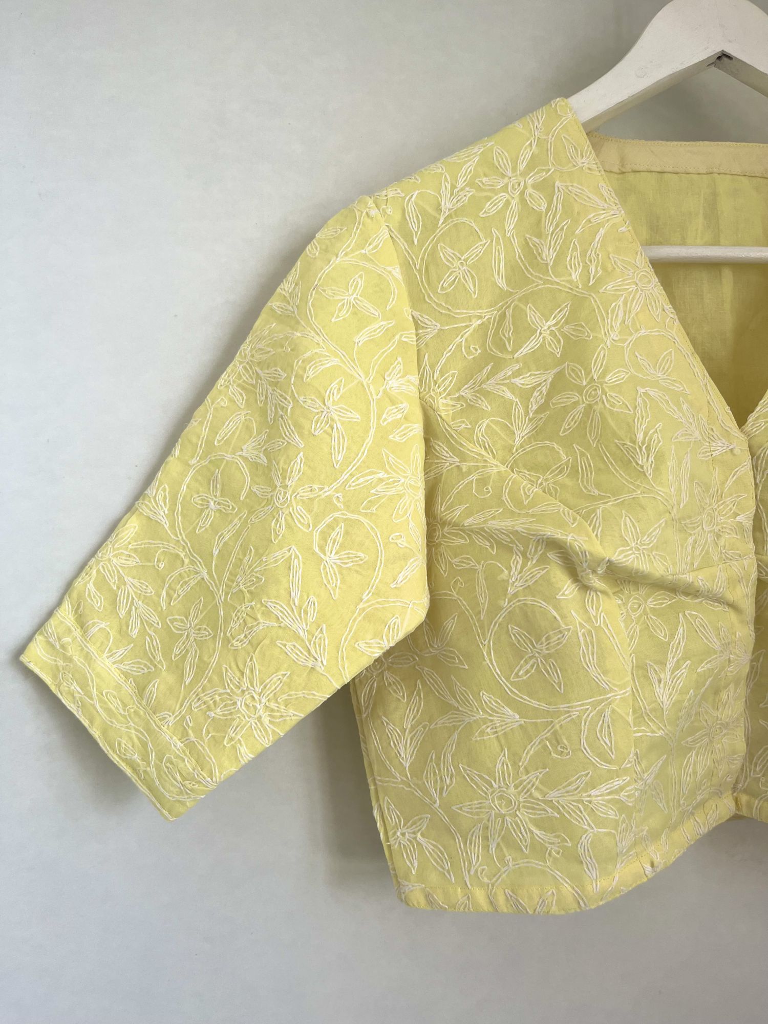 Chikankari saree blouse LXL