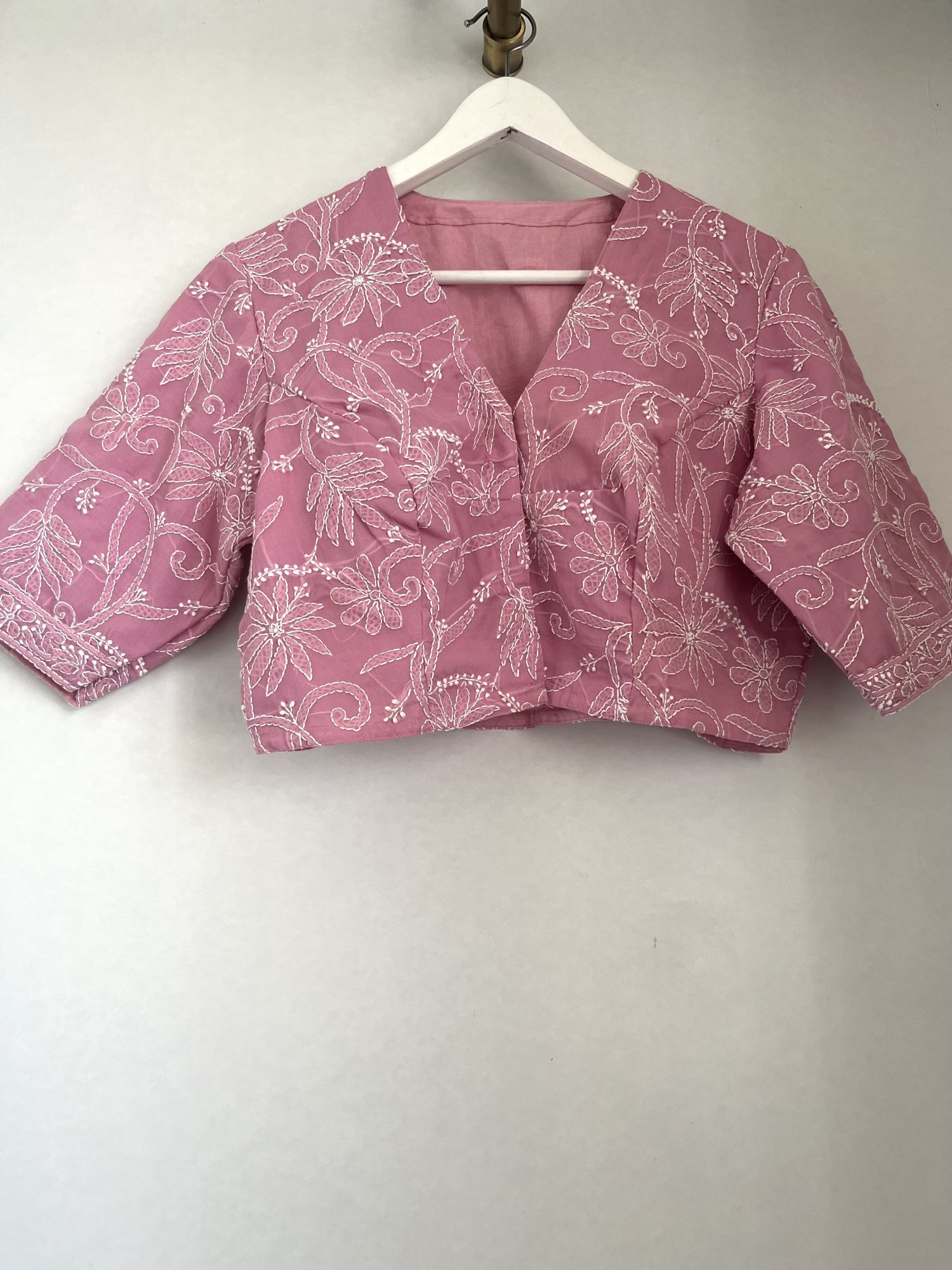 Chikankari saree blouse ML