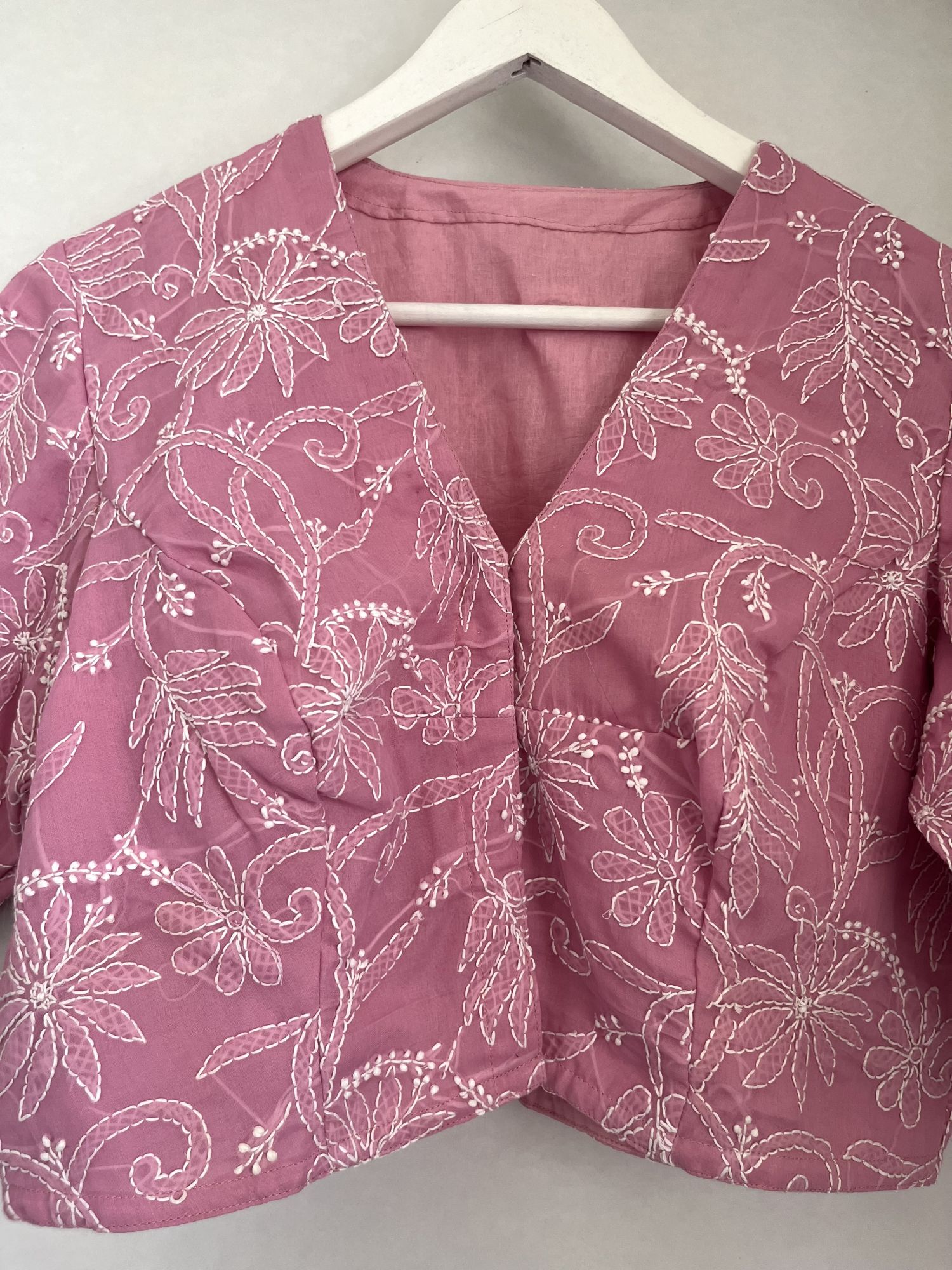 Chikankari saree blouse ML