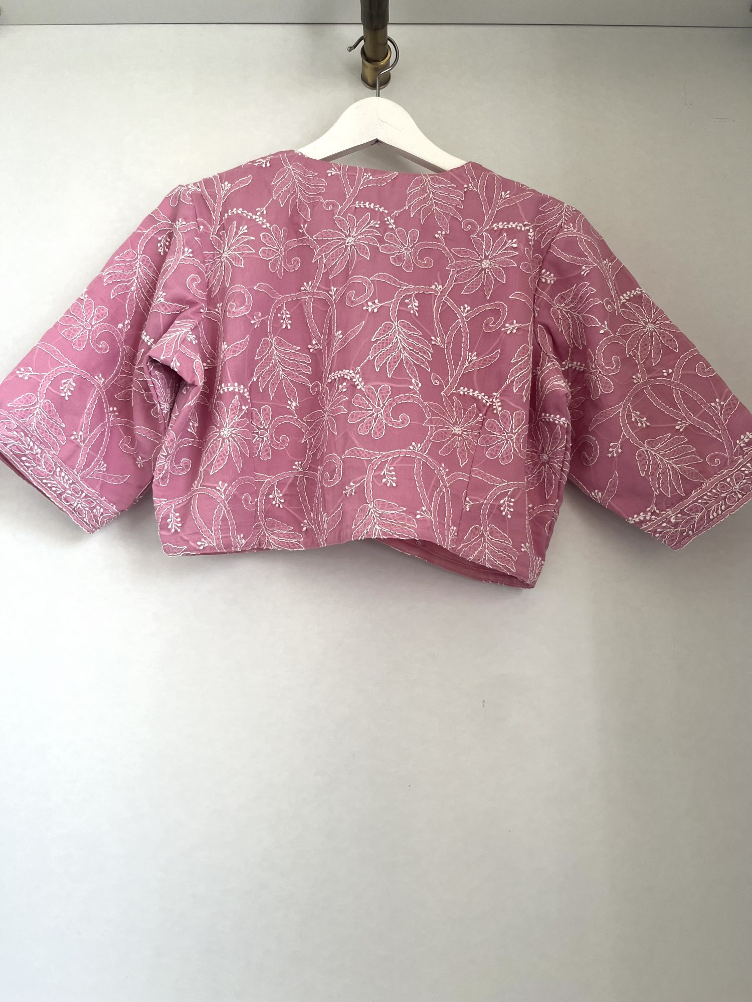 Chikankari saree blouse ML