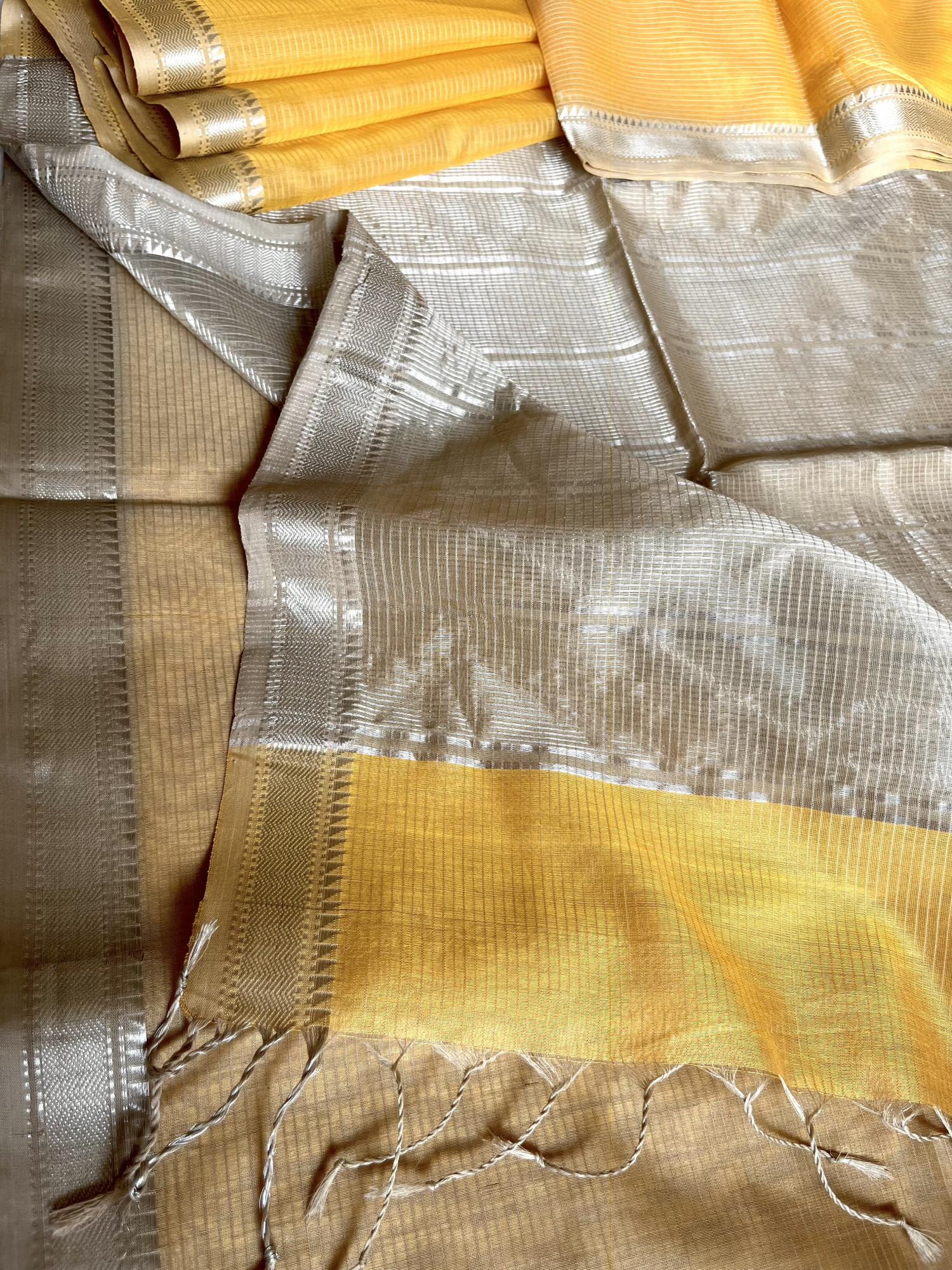 Maheshwari cotton-silk handloom saree