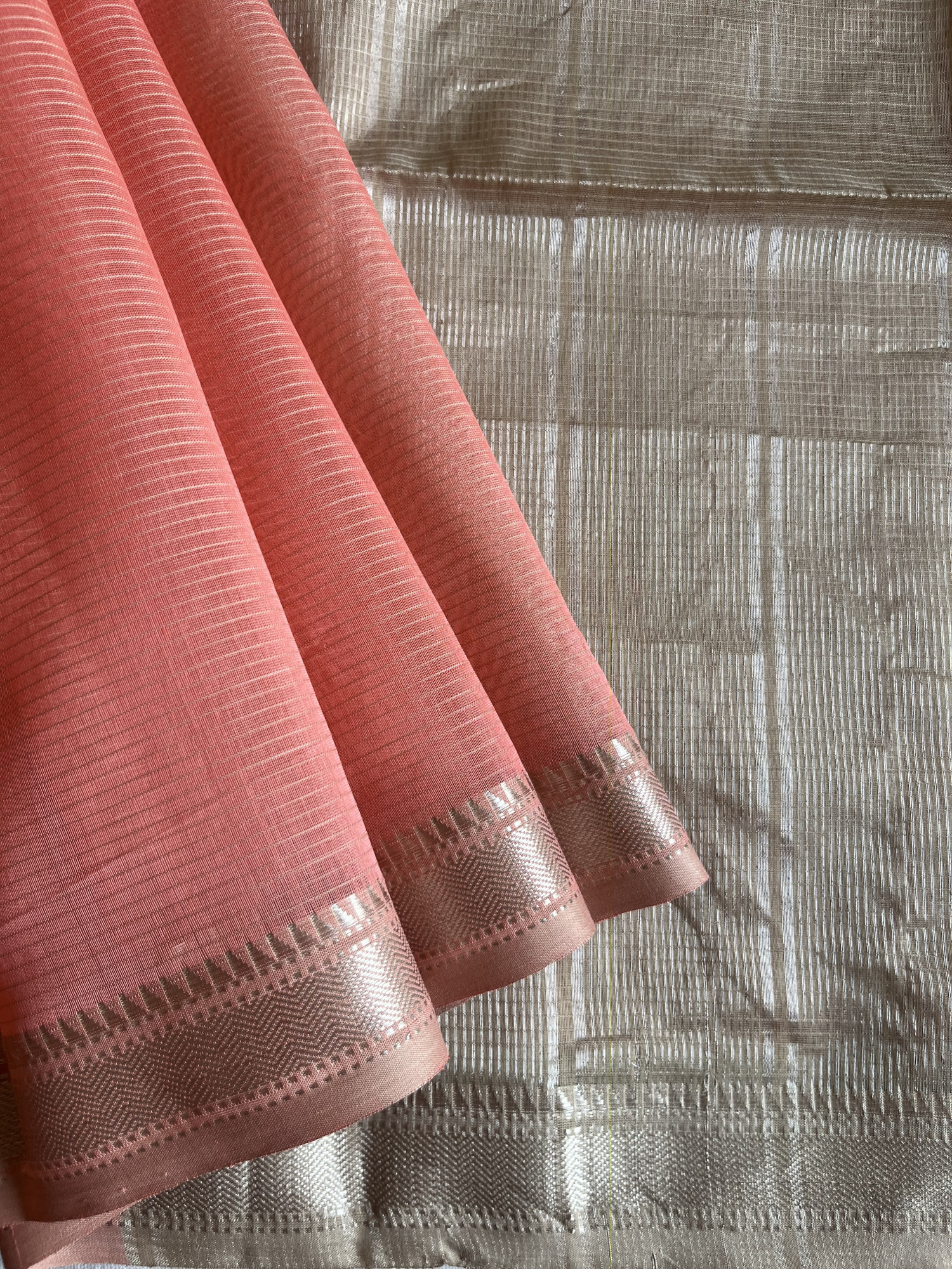 Maheshwari cotton-silk handloom saree