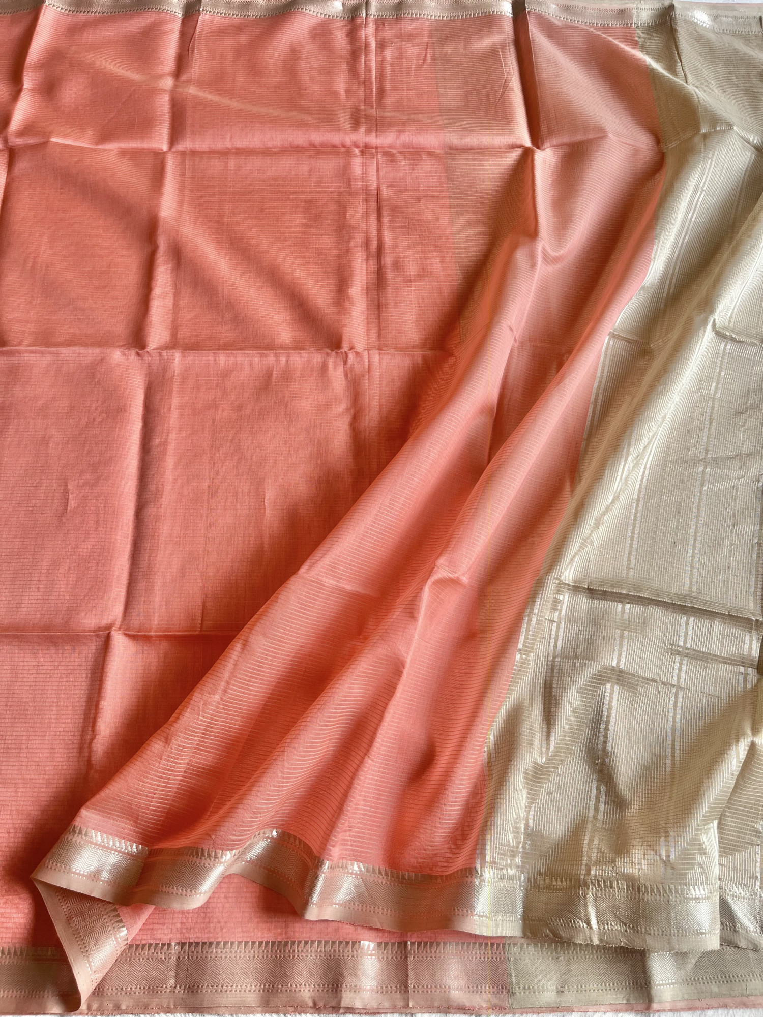Maheshwari cotton-silk handloom saree