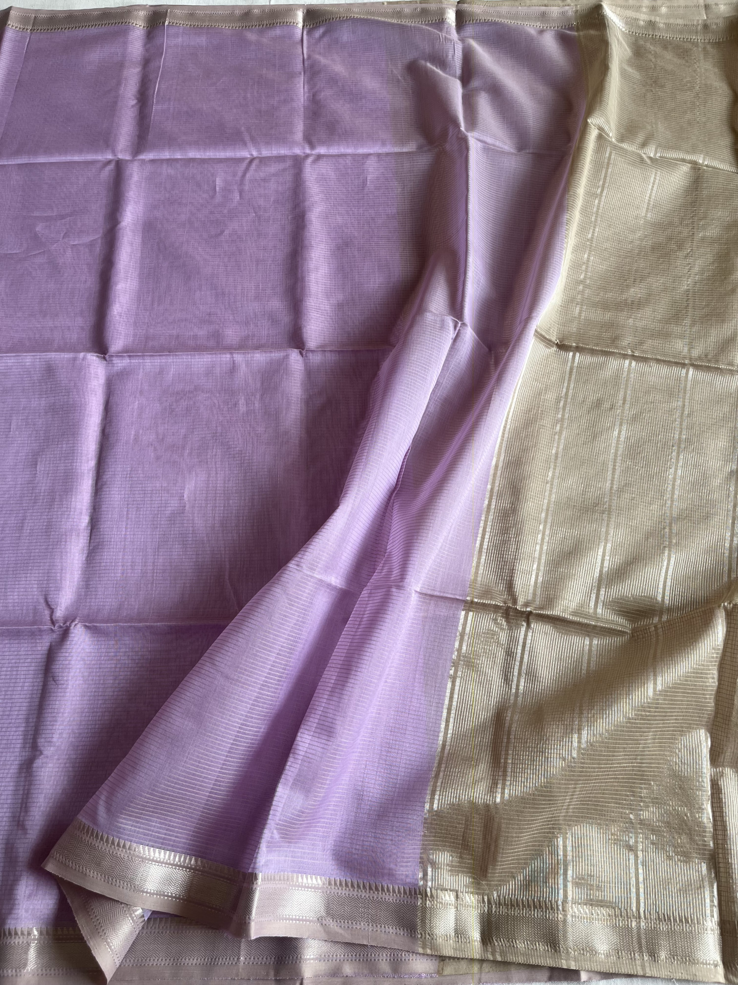 Maheshwari cotton-silk handloom saree