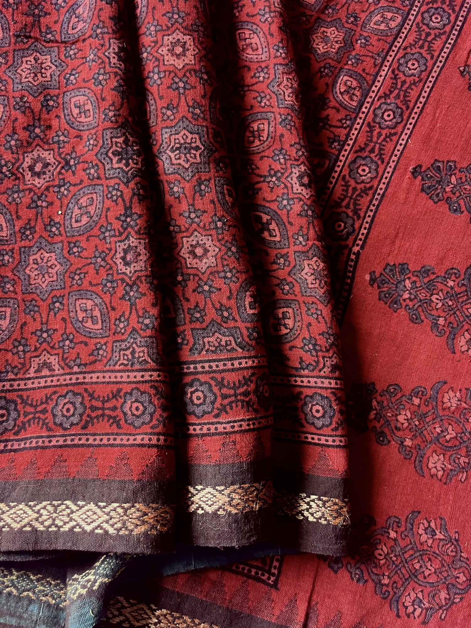 Ponduru handloom Ajrakh saree