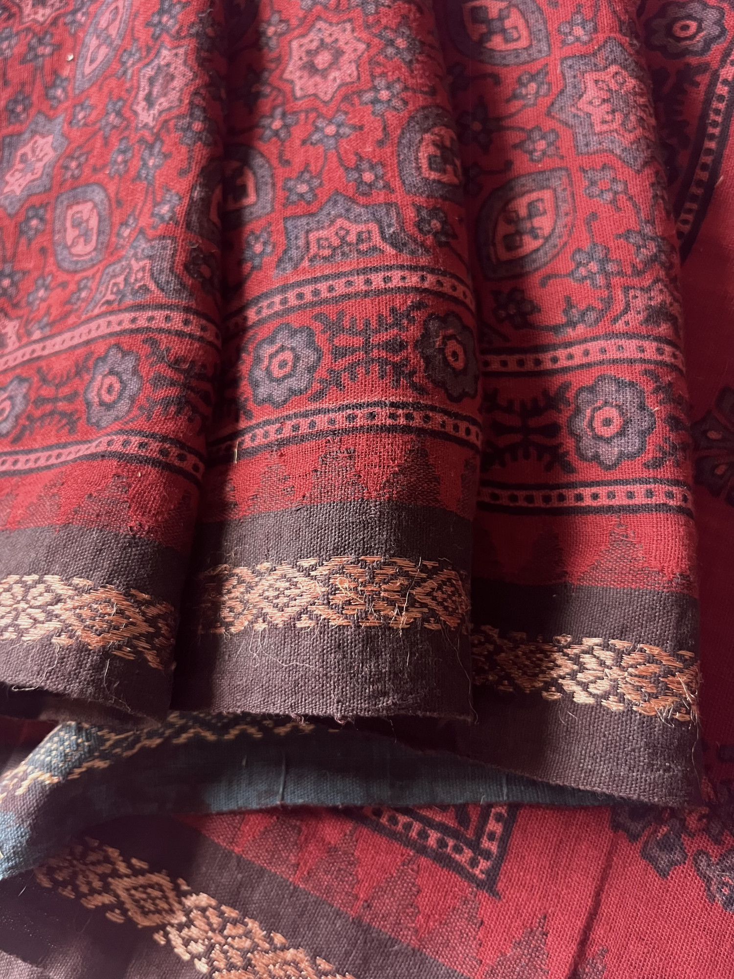 Ponduru handloom Ajrakh saree