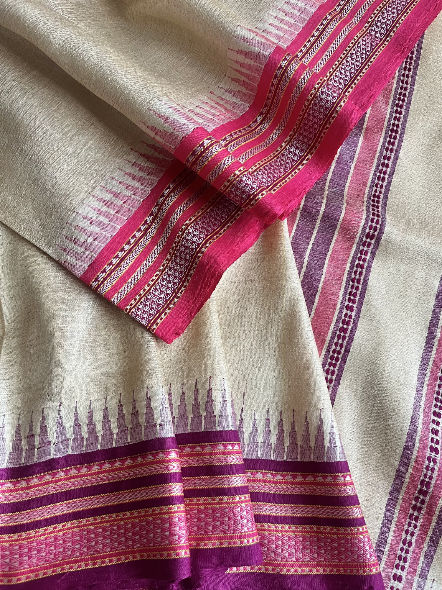 Vidarbha Tussar handloom saree