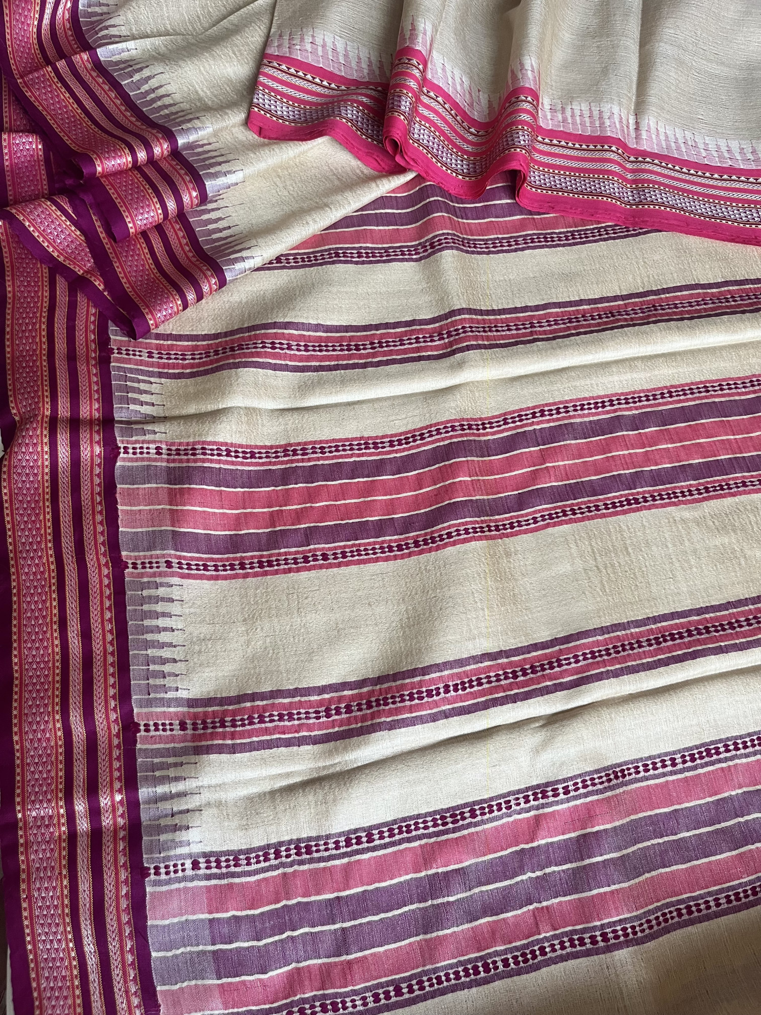 Vidarbha Tussar handloom saree