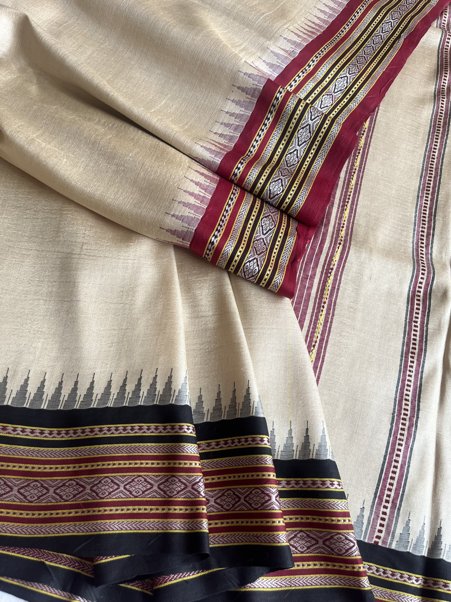 Vidarbha Tussar handloom saree