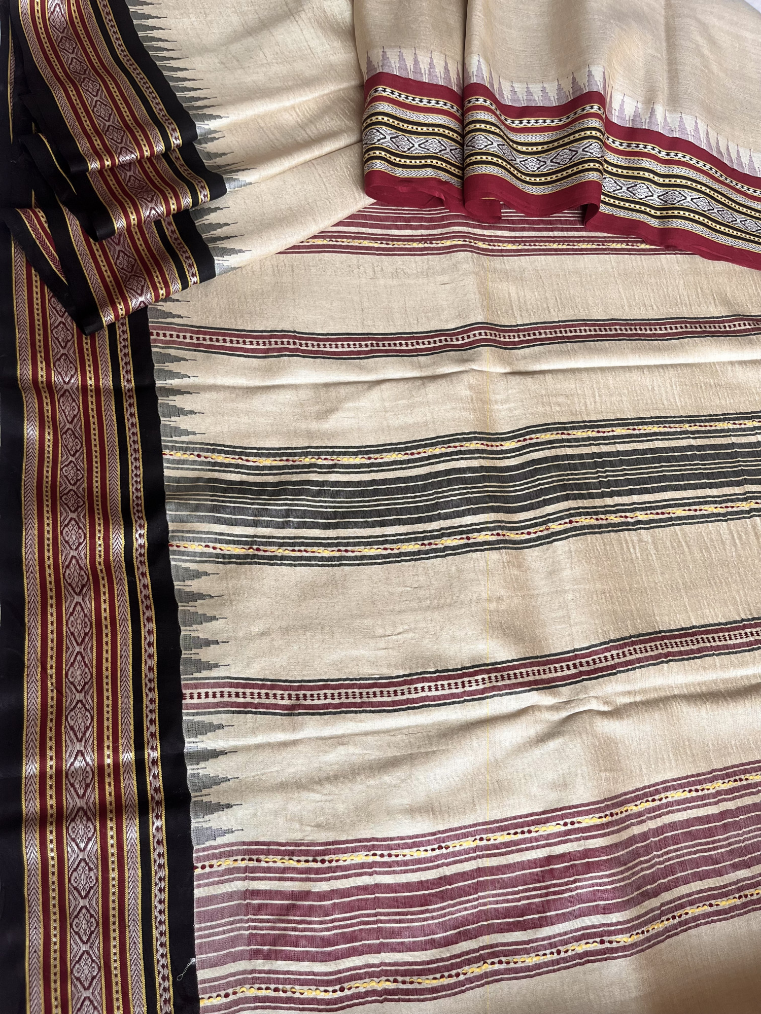 Vidarbha Tussar handloom saree