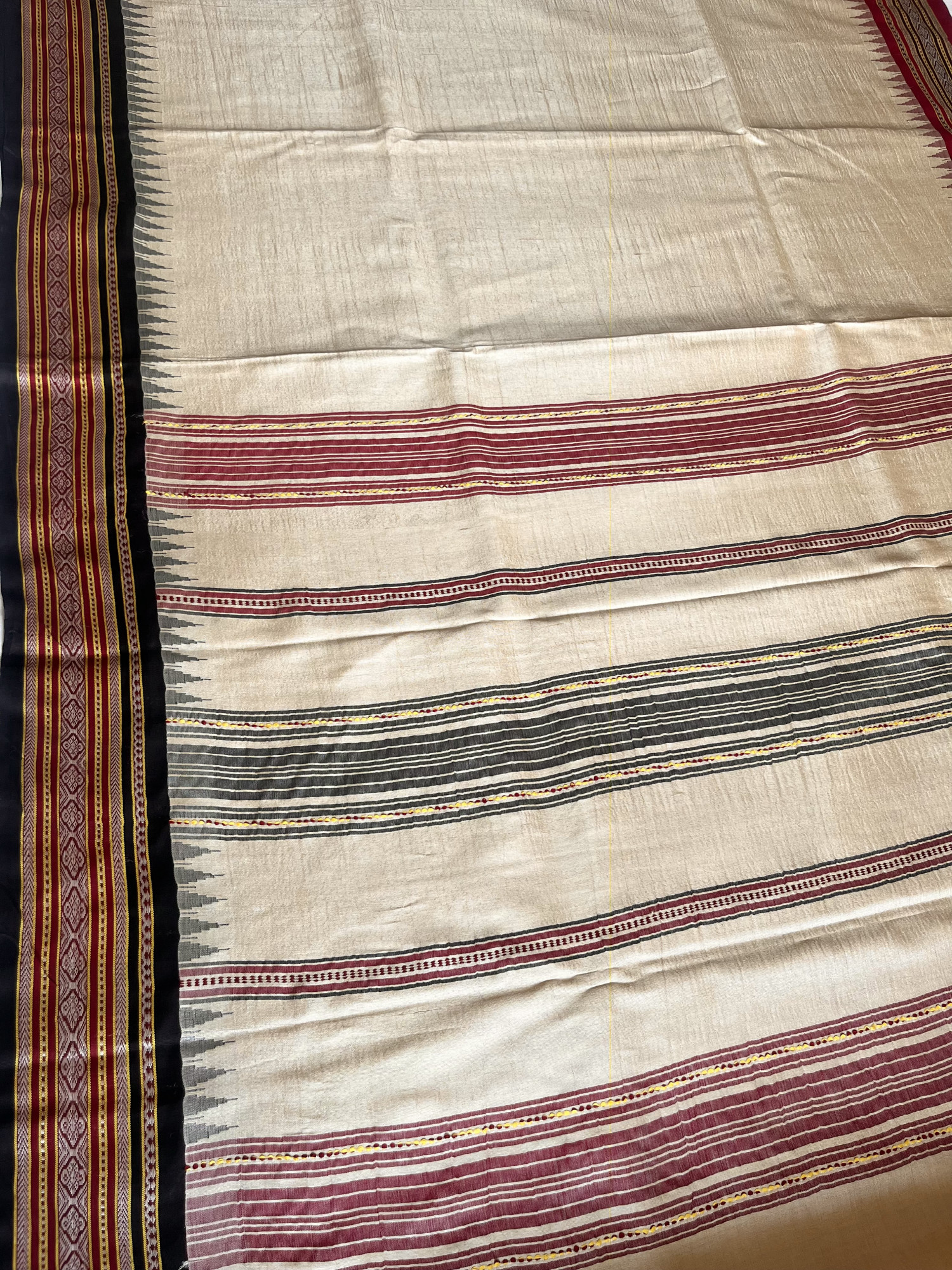 Vidarbha Tussar handloom saree