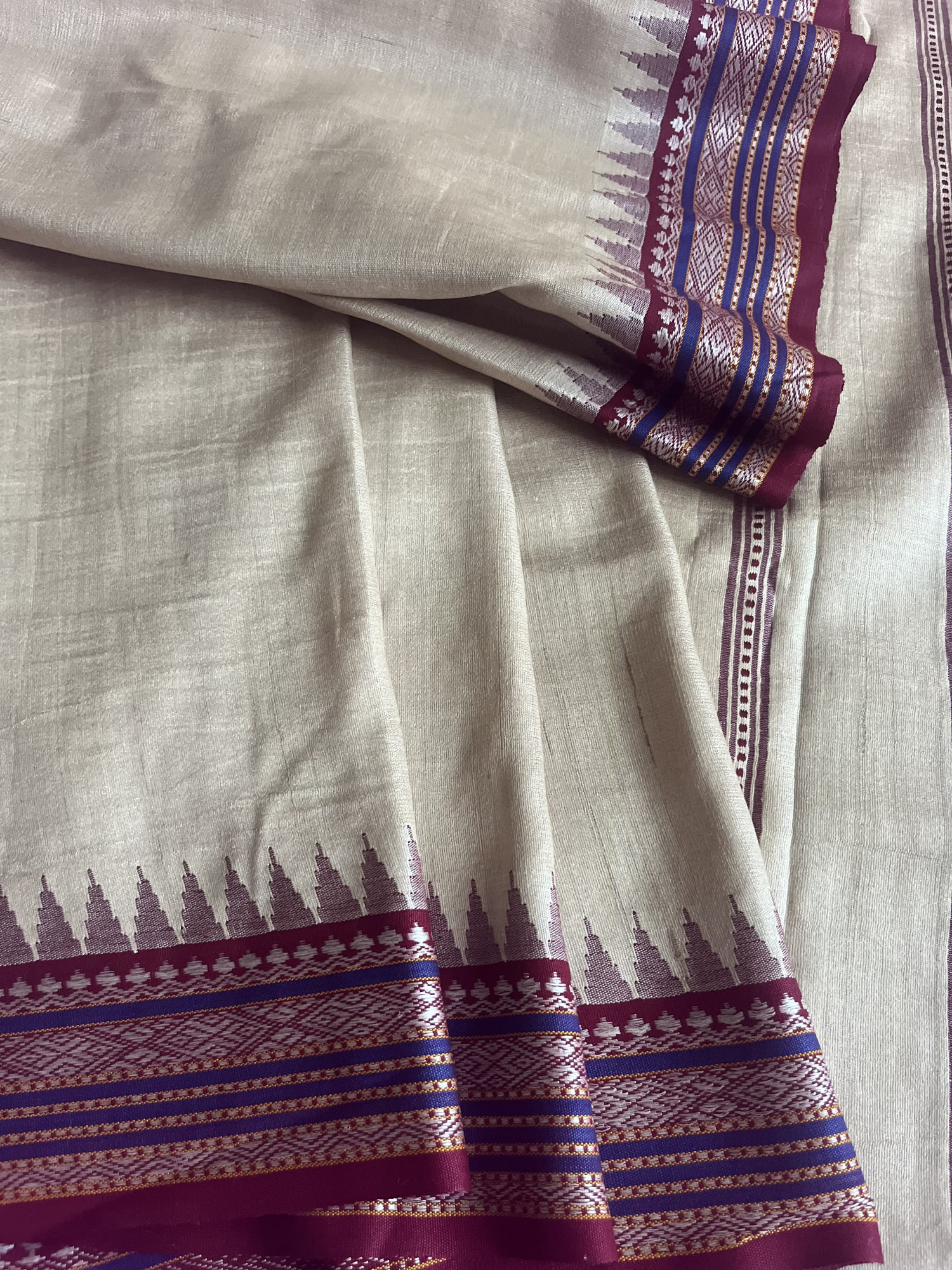 Vidarbha Tussar handloom saree