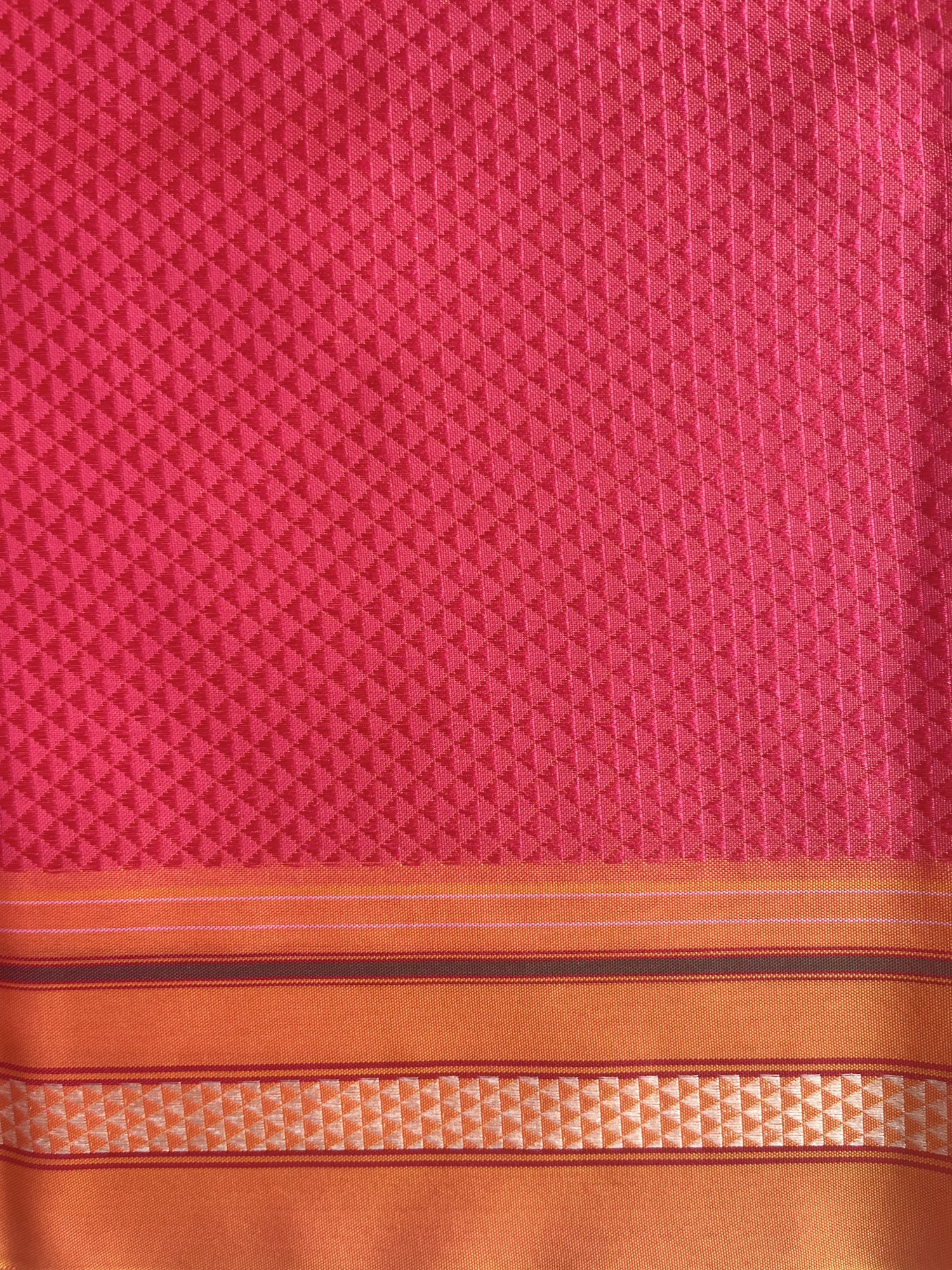 Andhra cotton handloom saree with Khann blouse piece