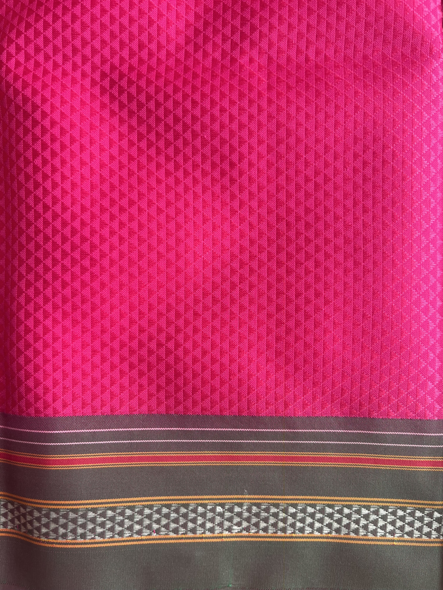 Andhra cotton handloom saree with Khann blouse piece