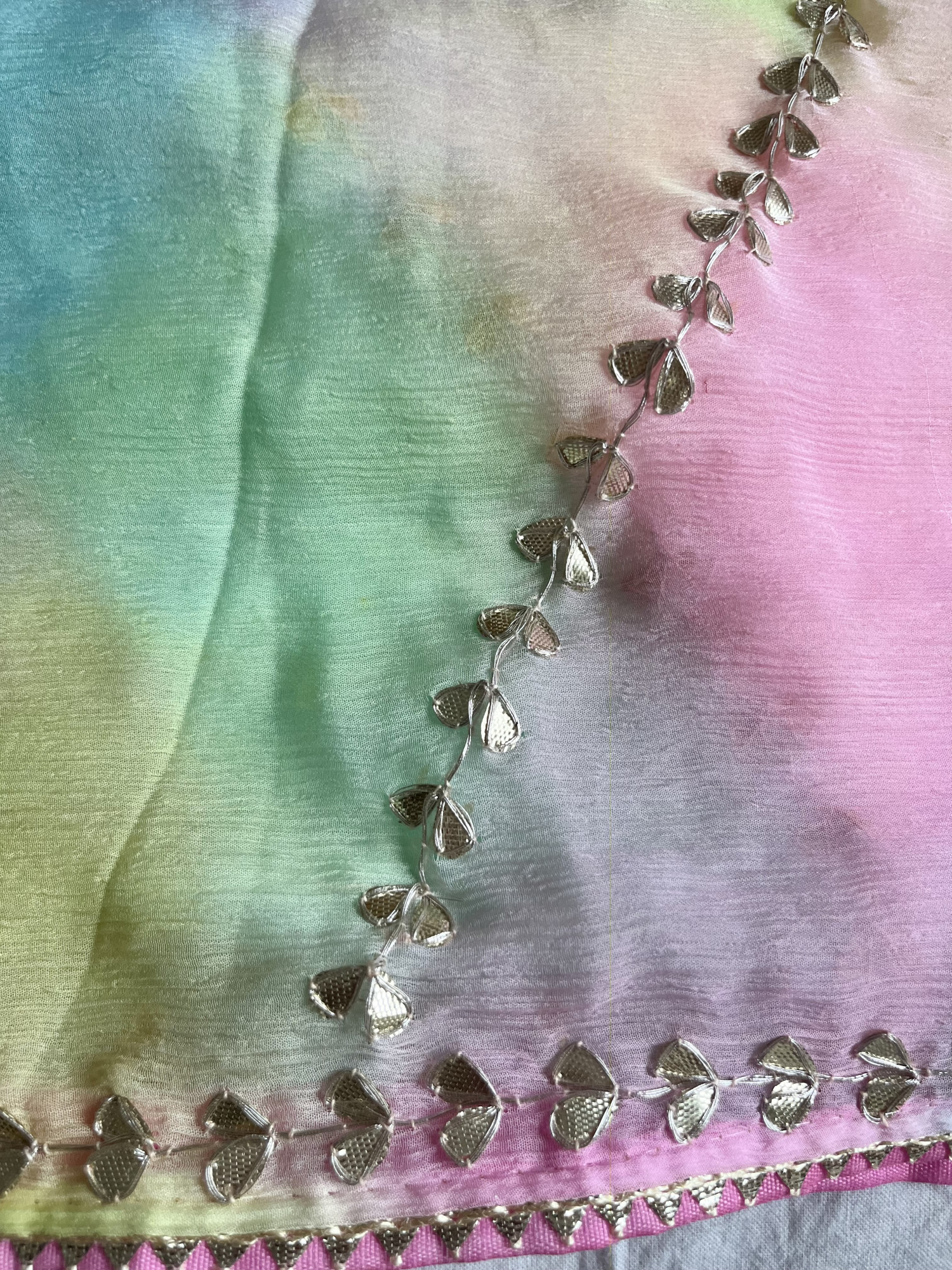 Gota Patti chiffon saree