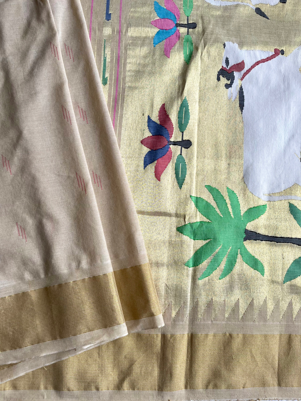Paithani cotton handloom saree