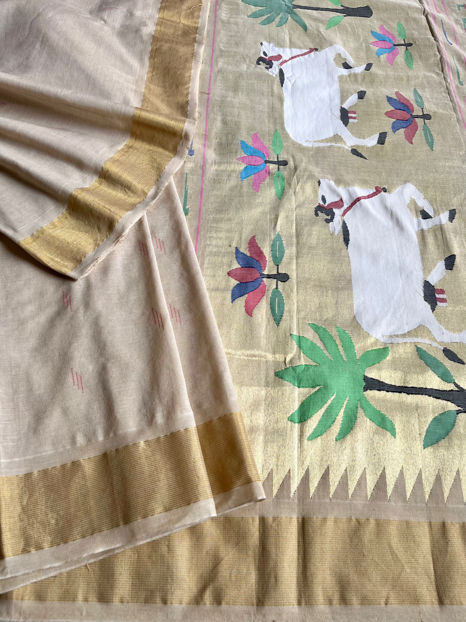 Paithani cotton handloom saree