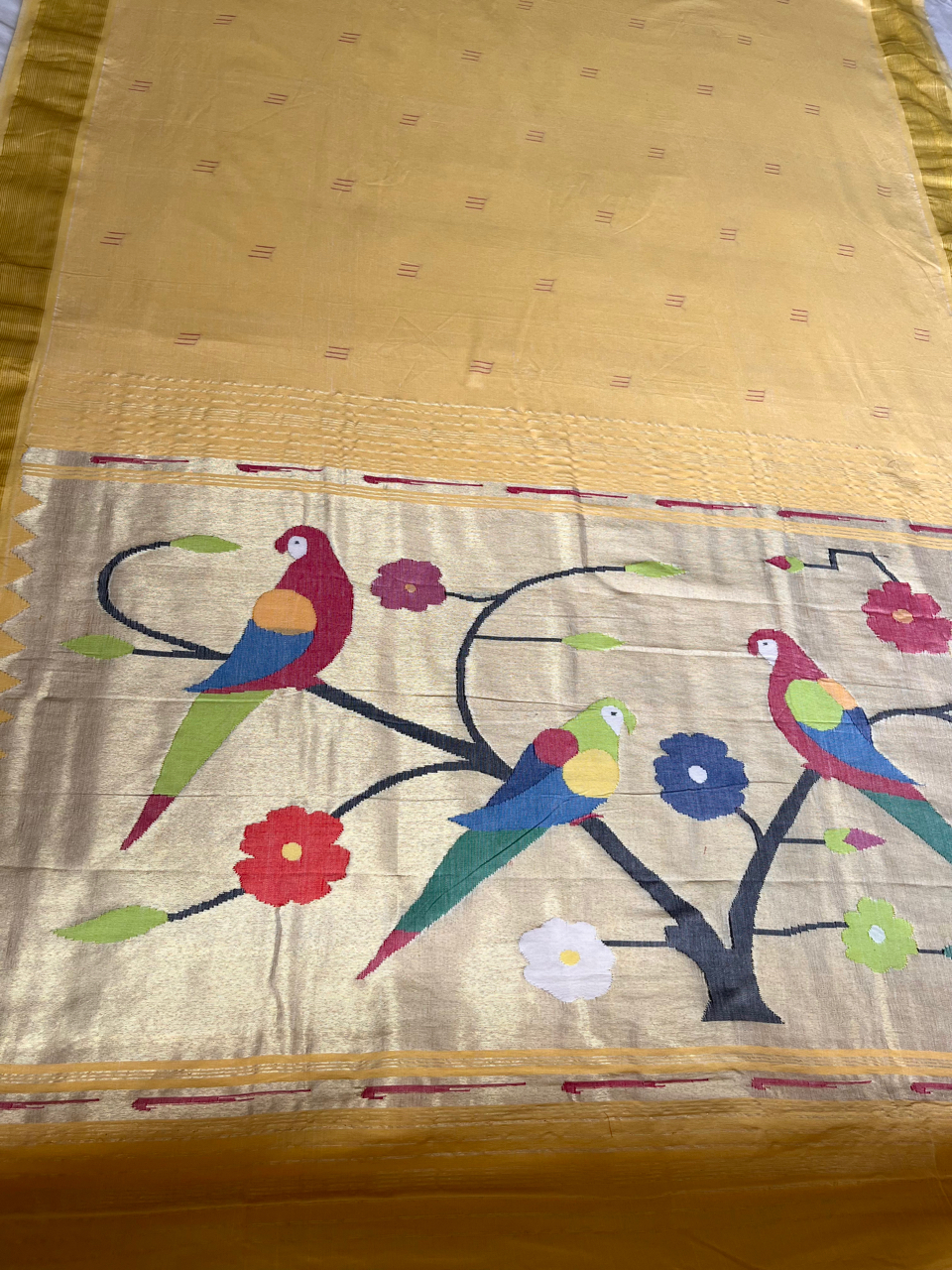 Paithani cotton handloom saree