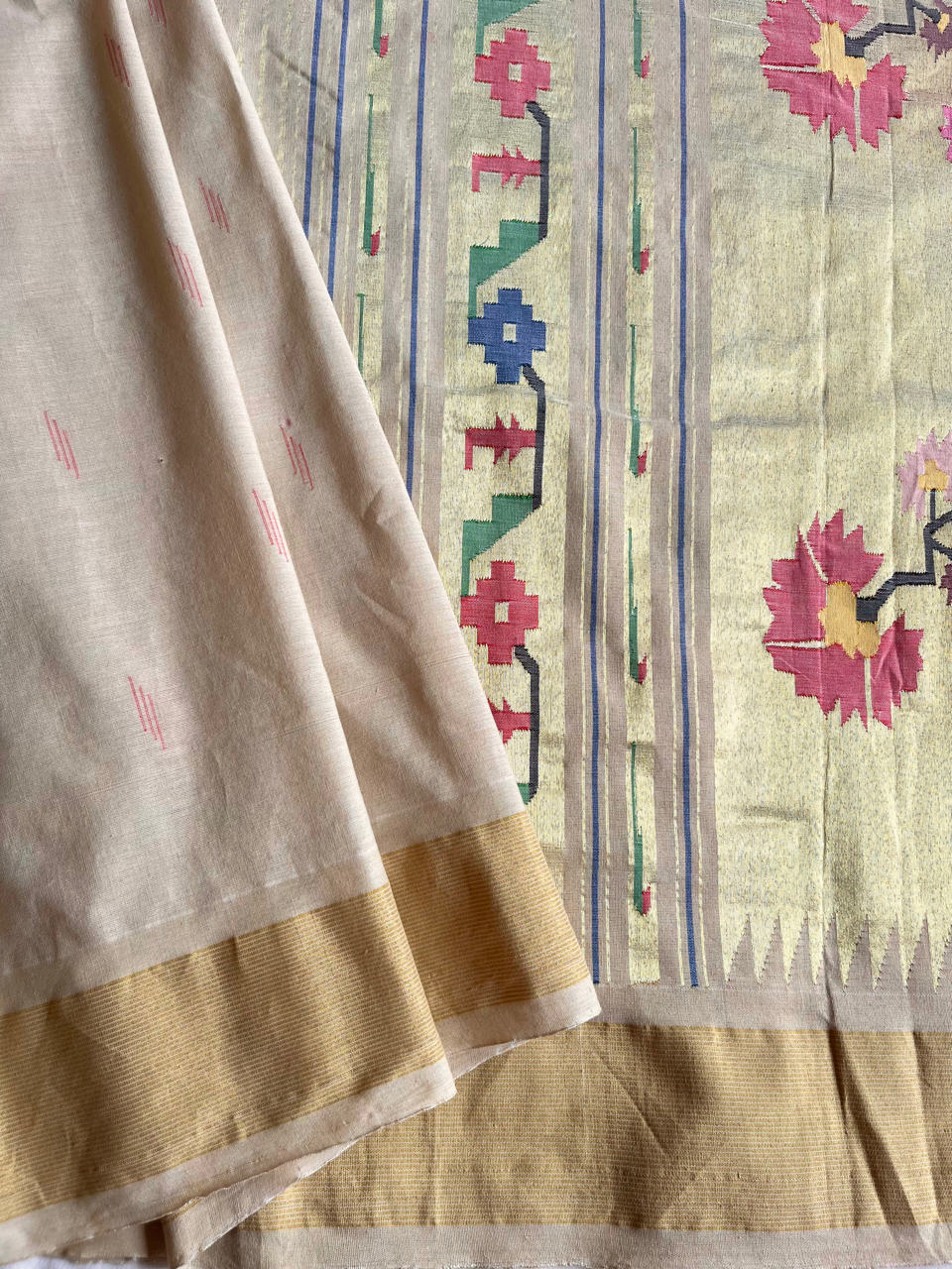 Paithani cotton handloom saree
