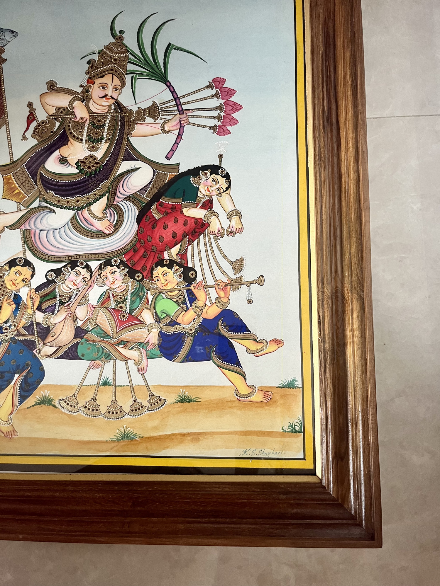 Mysuru Manmath painting Rati and Manmath set