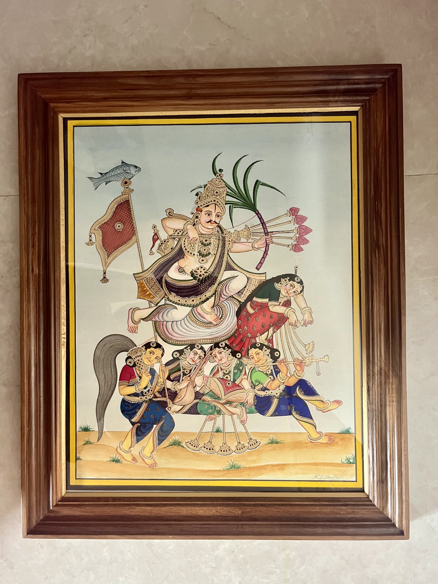 Mysuru Manmath painting Rati and Manmath set