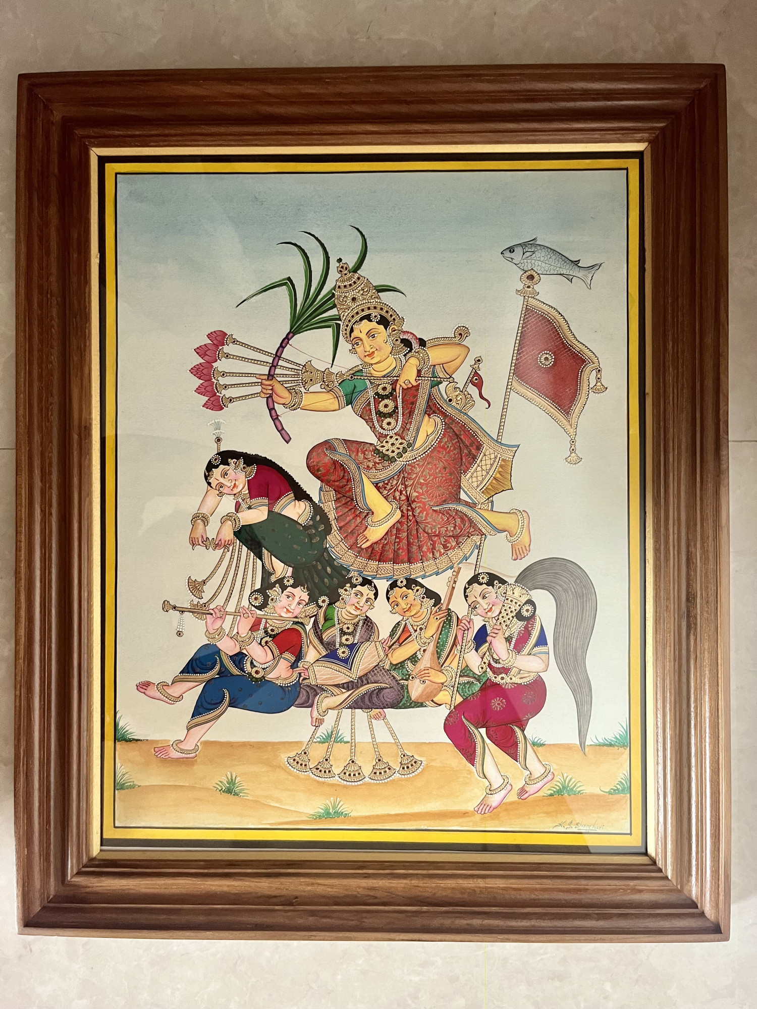 Mysuru Rati painting Rati and Manmath set