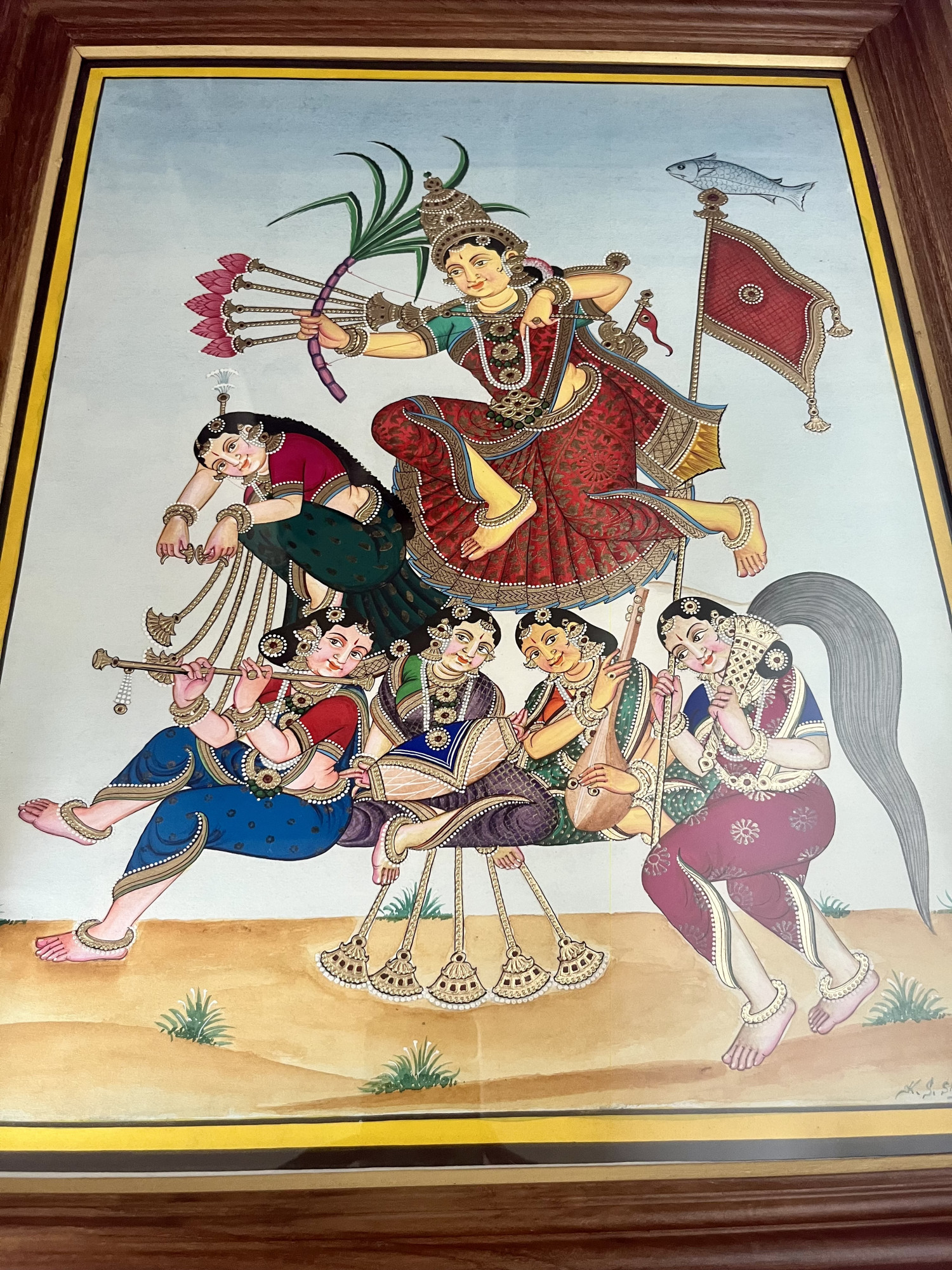 Mysuru Rati painting Rati and Manmath set