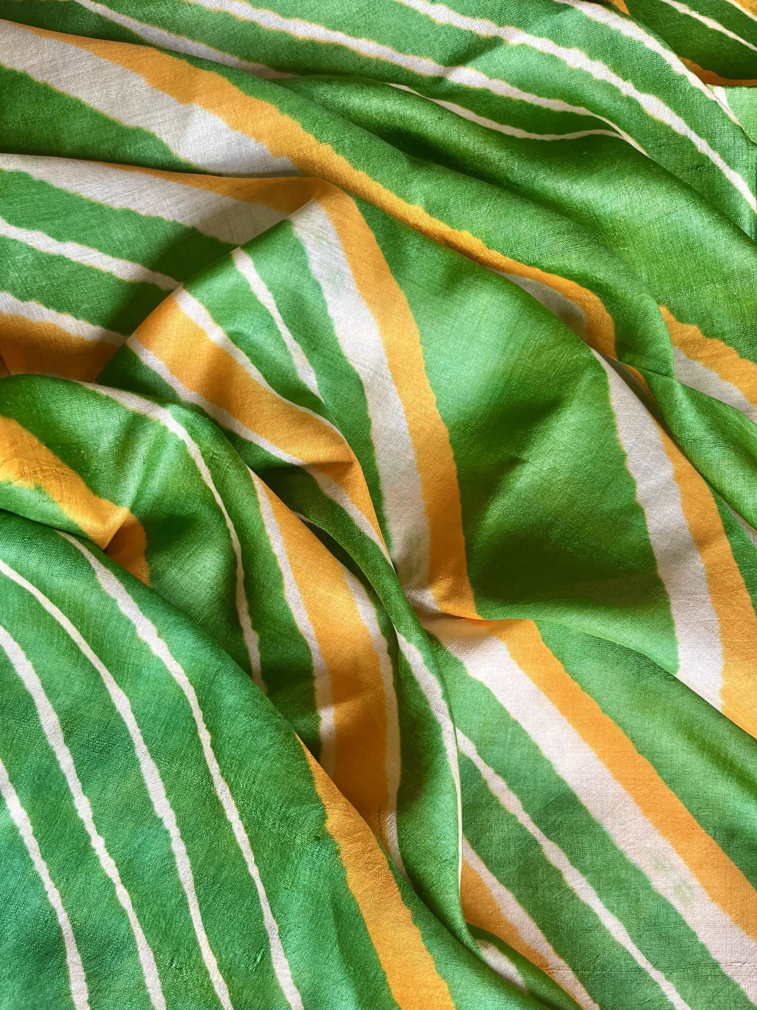 Leheriya Tussar silk saree