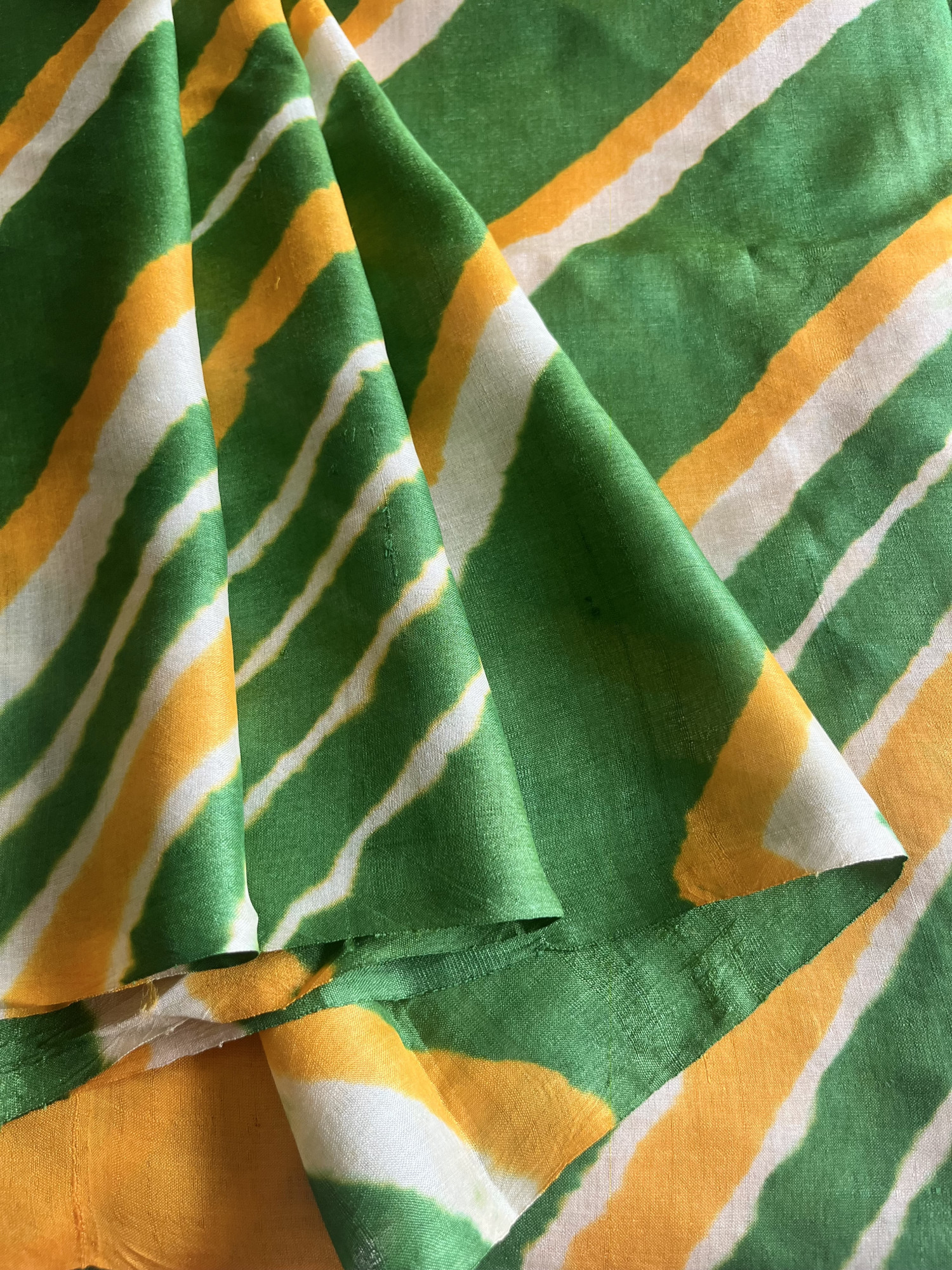 Leheriya Tussar silk saree