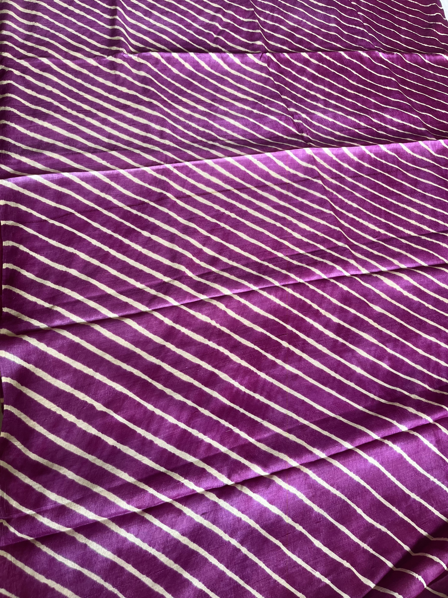 Leheriya Tussar silk saree