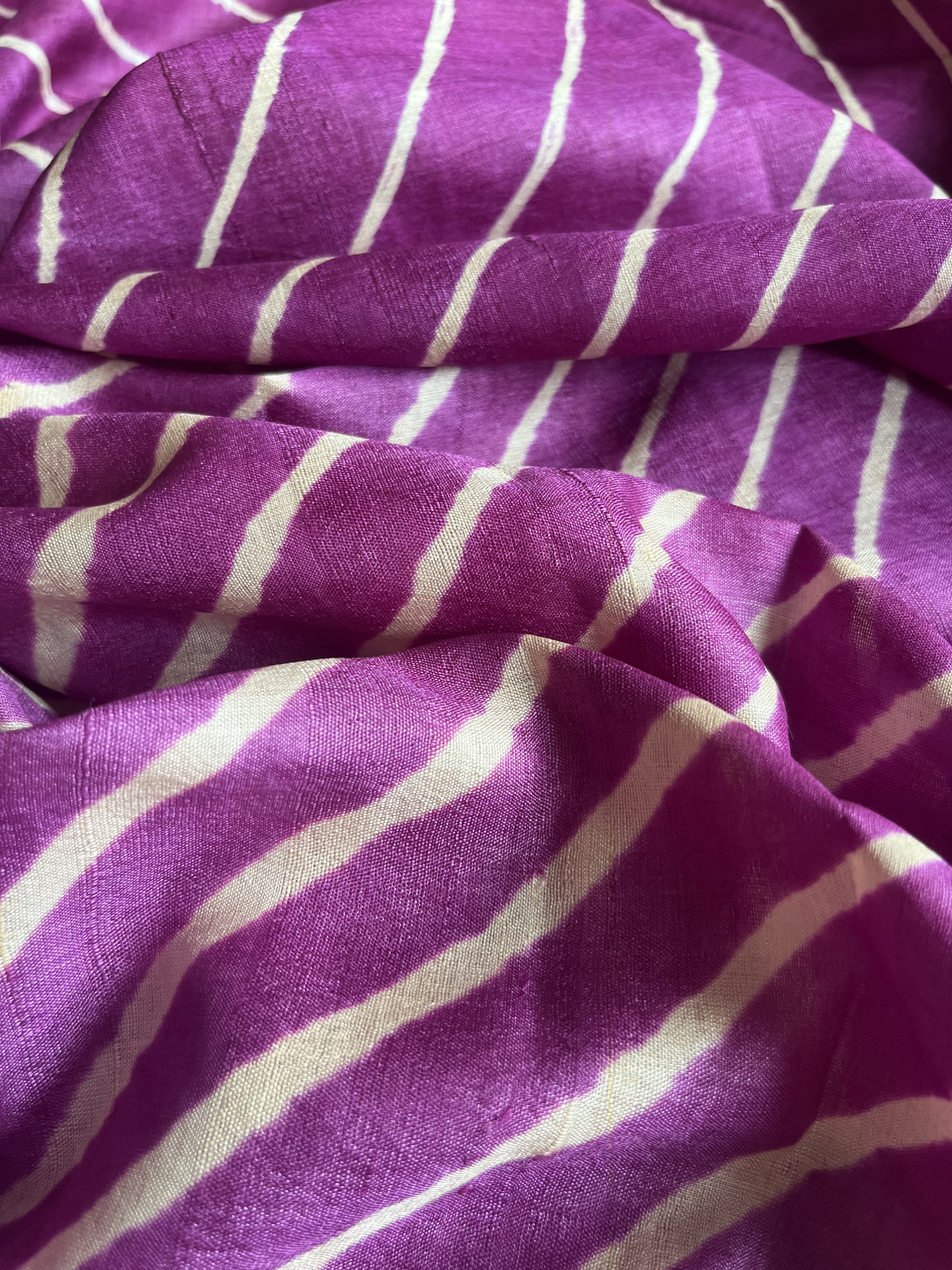 Leheriya Tussar silk saree