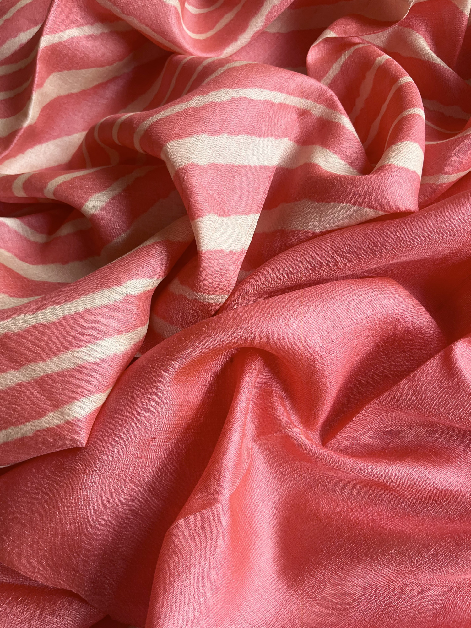 Leheriya Tussar silk saree