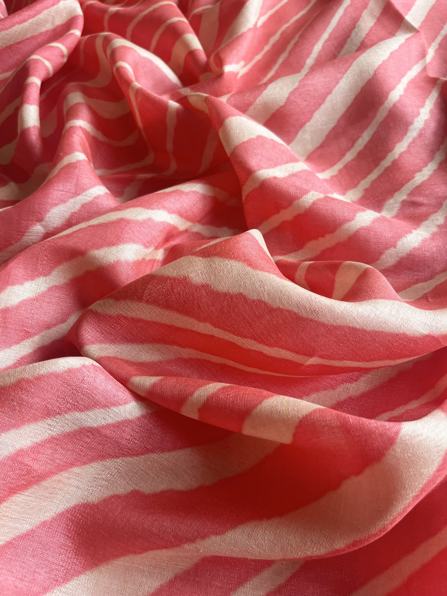 Leheriya Tussar silk saree