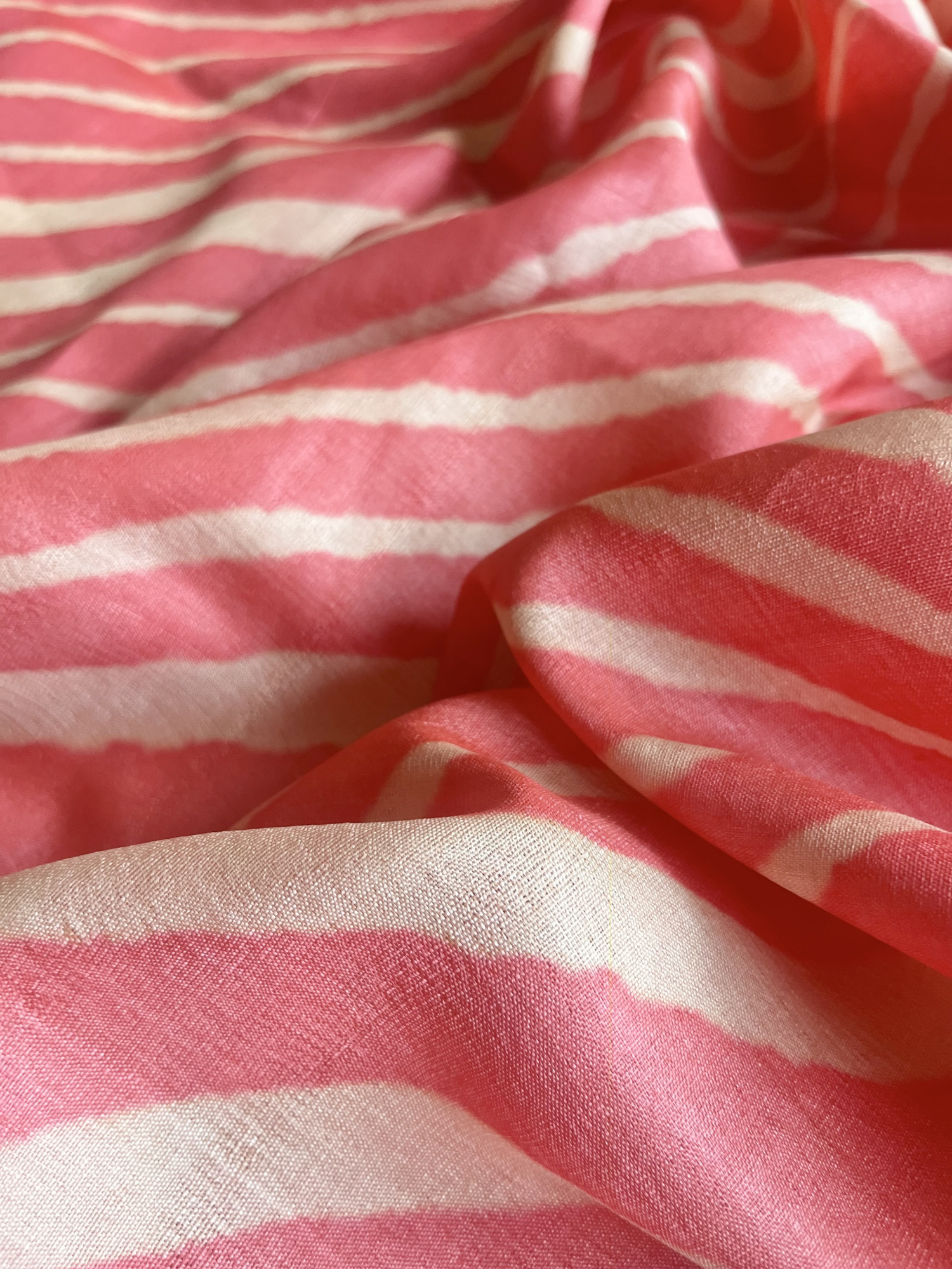 Leheriya Tussar silk saree
