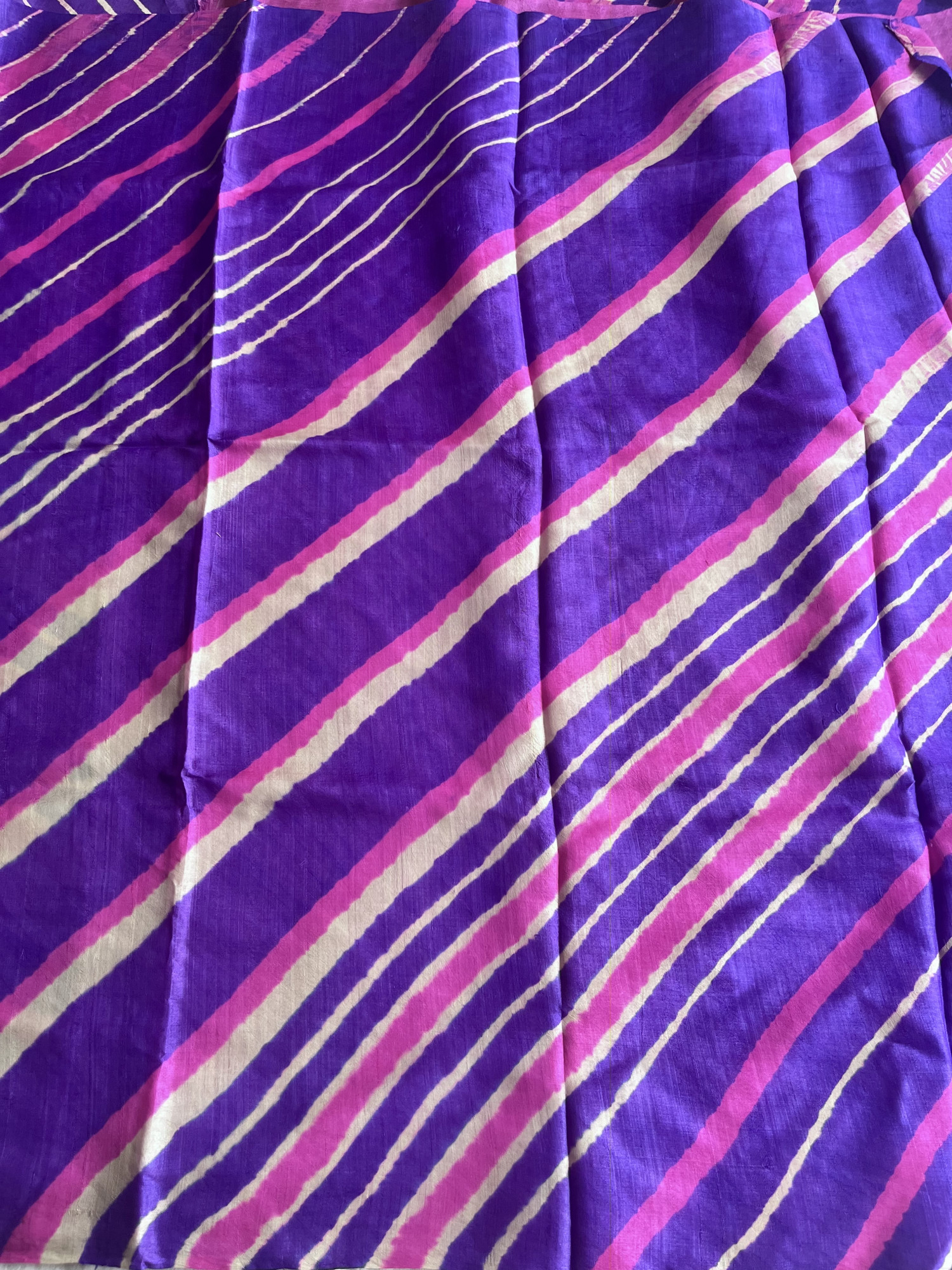 Leheriya Tussar silk saree